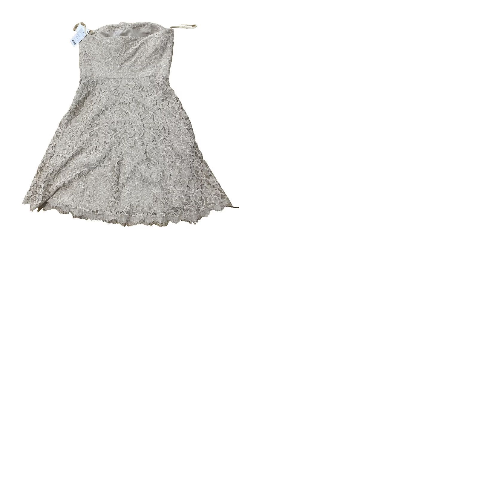 Diane von Furstenberg Diane von Furstenberg Amira Dress Women 6 Tan Floral Lace Knee Length Boho Fit & Flare New Size M / US 6-8 / IT 42-44 - 11 Thumbnail