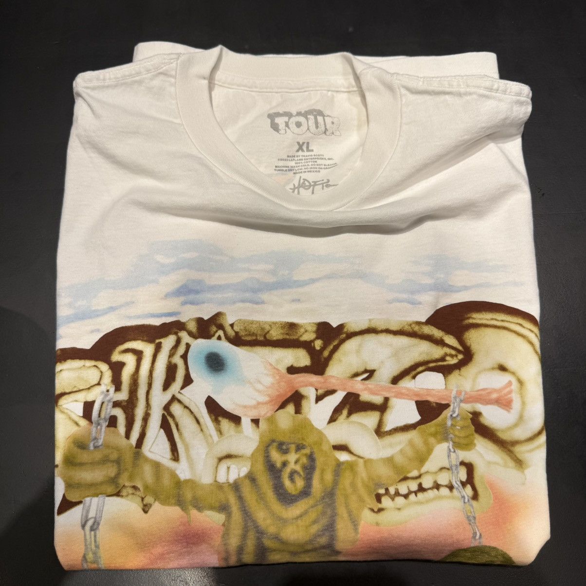 Travis Scott Travis Scott Utopia Tour Skitzo Circus Maximus Tee White Size US XL / EU 56 / 4 - 3 Thumbnail