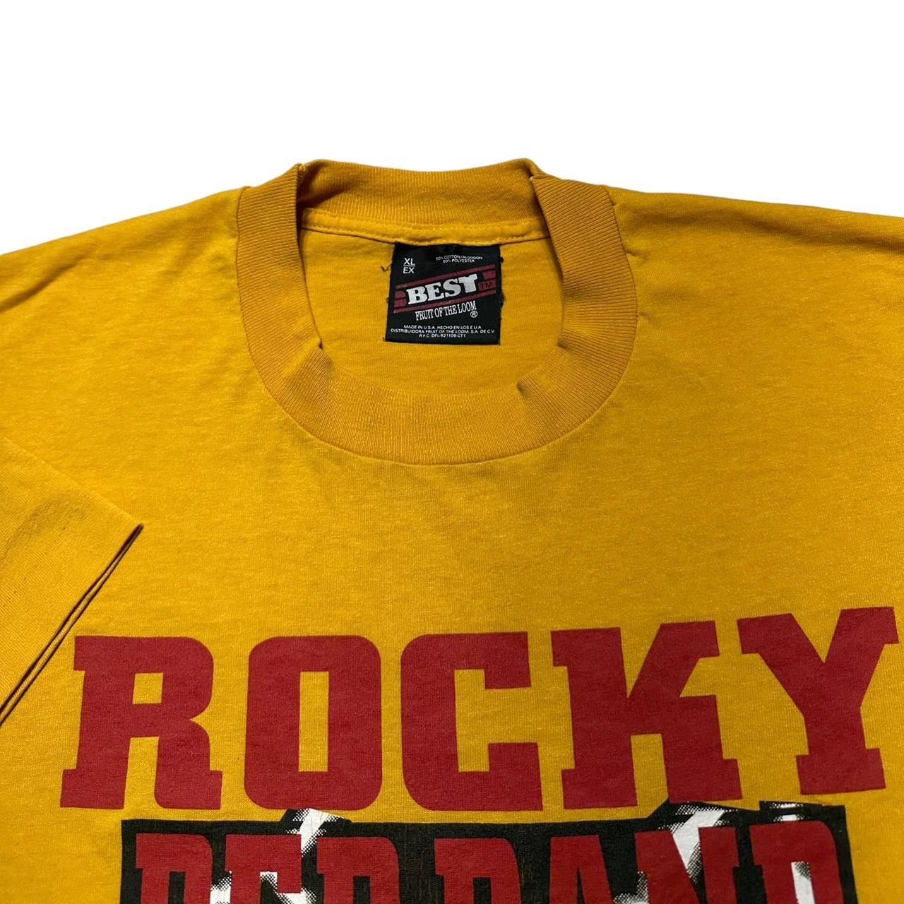 Fruit Of The Loom × Vintage Vintage Rocky Powerhouse Lightning T-Shirt Size US XL / EU 56 / 4 - 4 Thumbnail