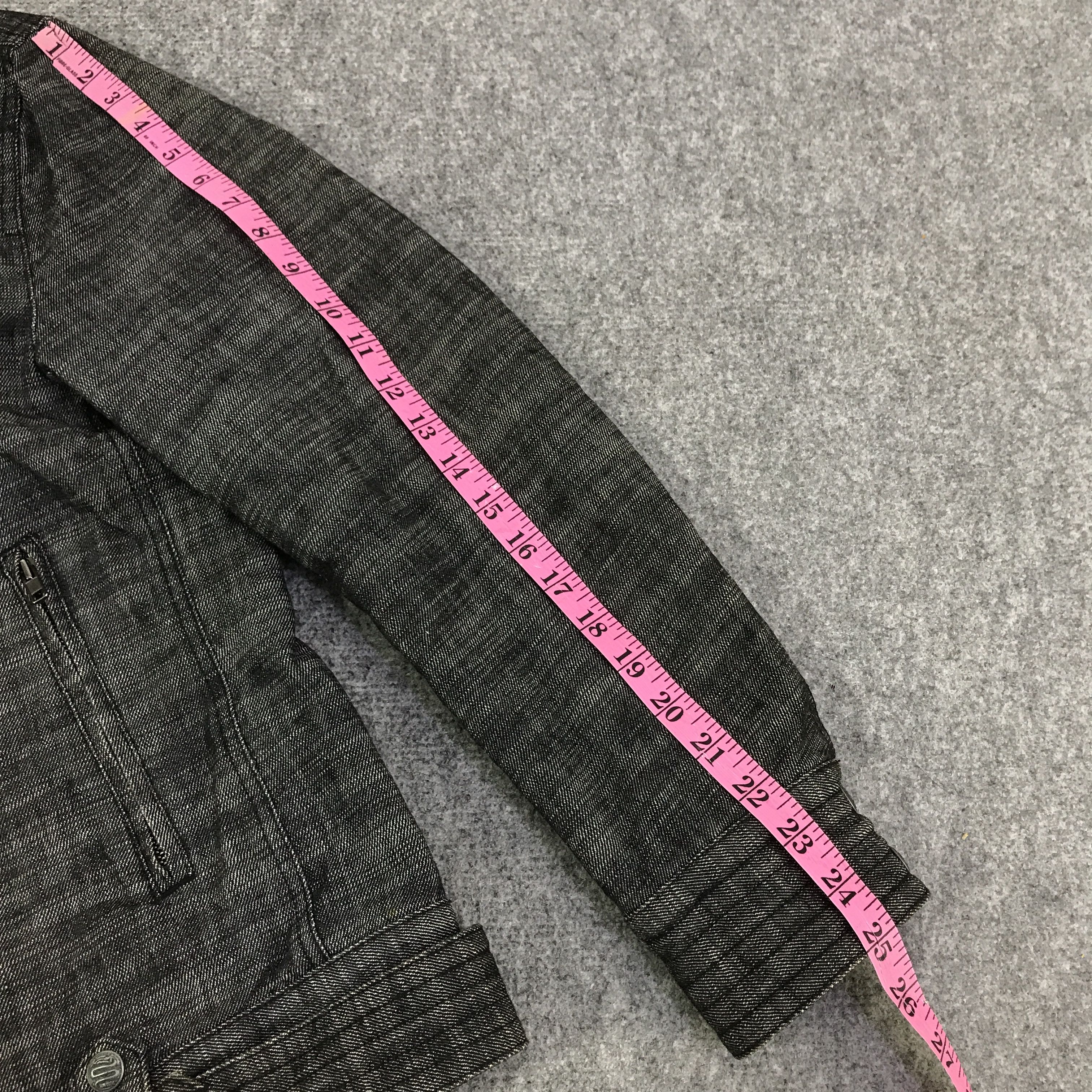 Schlussel Schlussel Black Denim Sherpa Jacket K125B14 Size US M / EU 48-50 / 2 - 7 Thumbnail