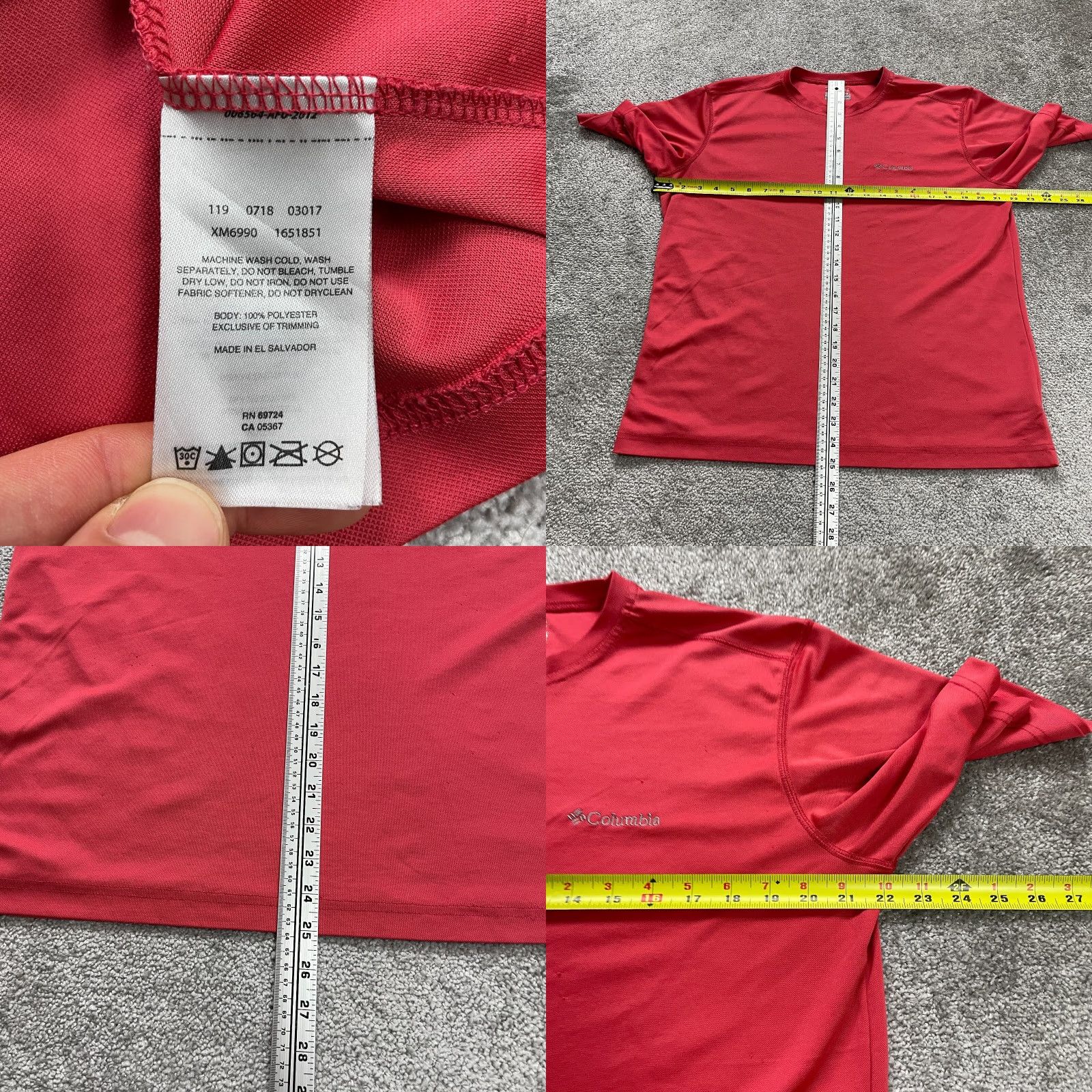 Vintage Columbia Omni Wick T-Shirt Mens M Red Crew Neck Short Sleeve Casual Tee Size US M / EU 48-50 / 2 - 8 Thumbnail