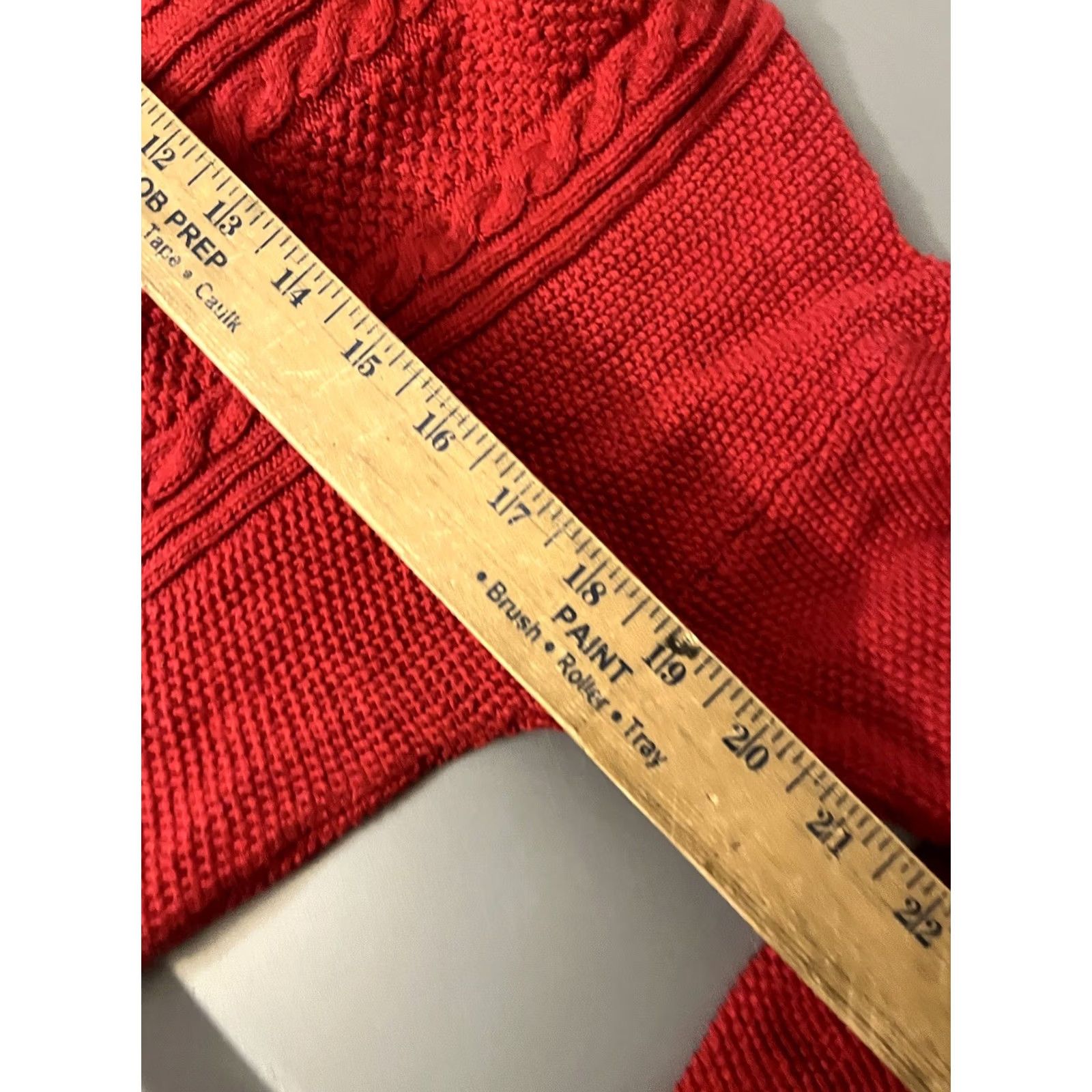Gap Gap Sweater Womens Size M Red Stretch Cable Knit Pullover Long Sleeve Size M / US 6-8 / IT 42-44 - 5 Thumbnail
