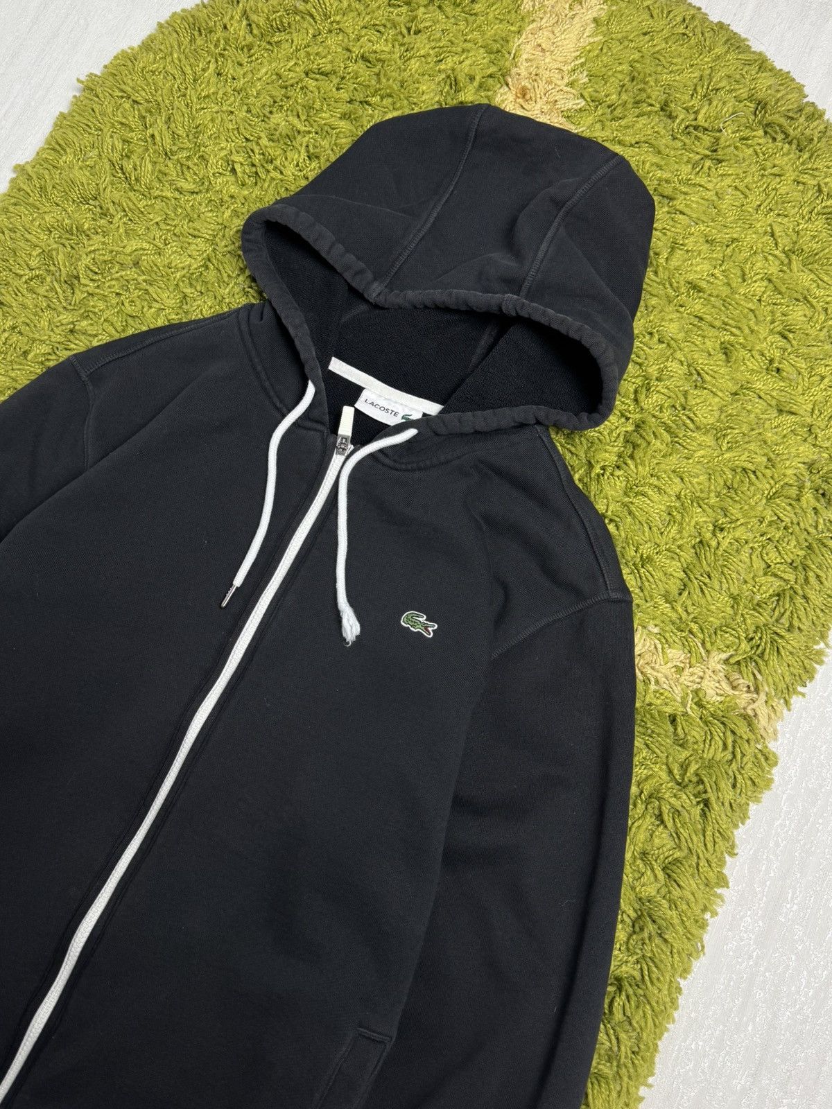 Lacoste Black Lacoste Zip Up Hoodie Size XL Size US XL / EU 56 / 4 - 2 Thumbnail