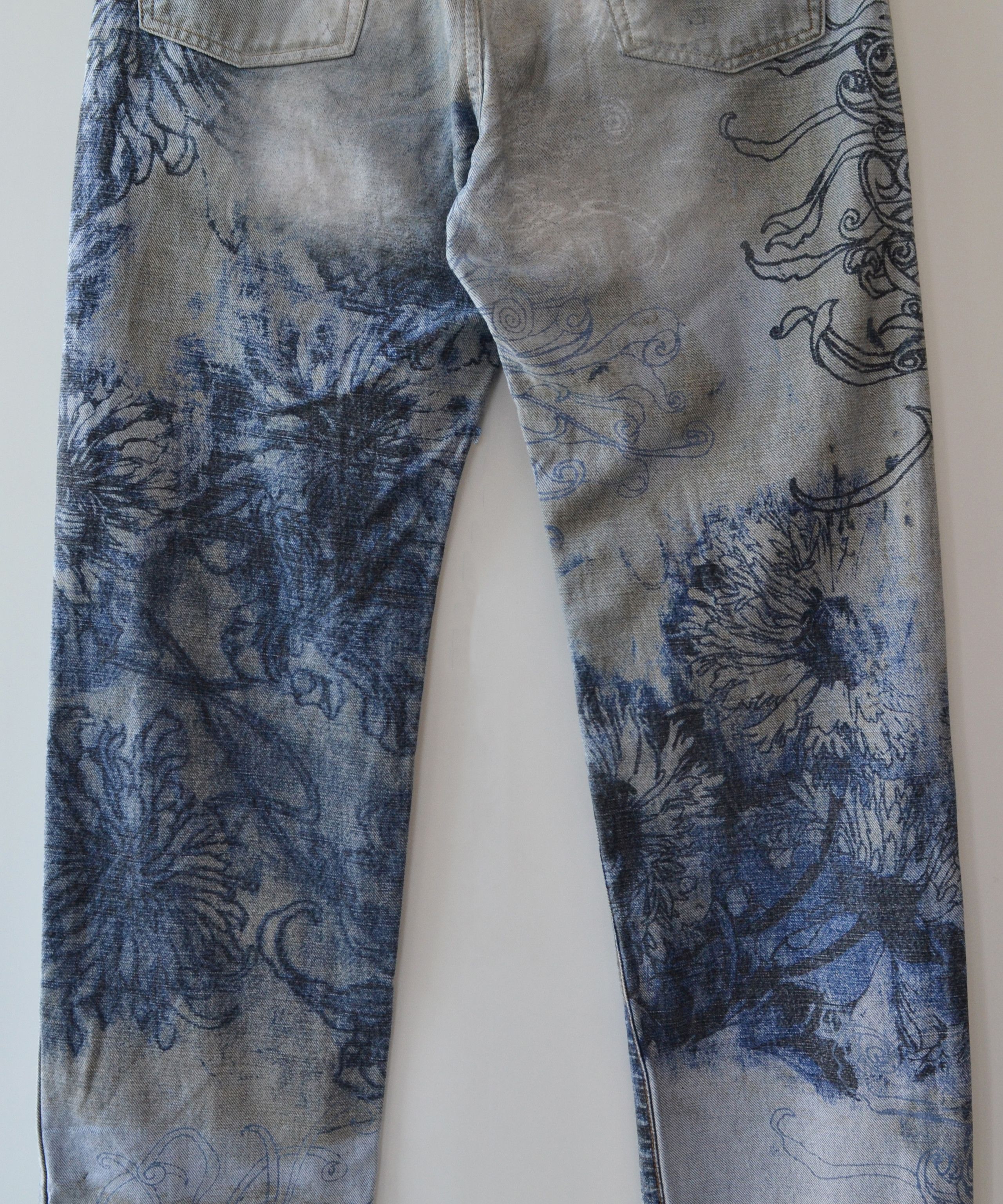 Roberto Cavalli Roberto Cavalli Jeans Pants Floral Flower Print Vintage Size US 32 / EU 48 - 6 Thumbnail