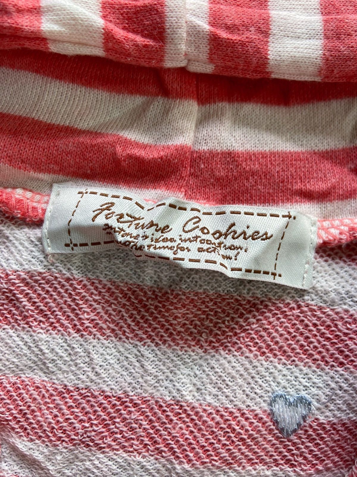 Japanese Brand JAPANESE FORTUNE COOKIES LOVES STRIPED ZIP HOODIE Size US S / EU 44-46 / 1 - 8 Thumbnail