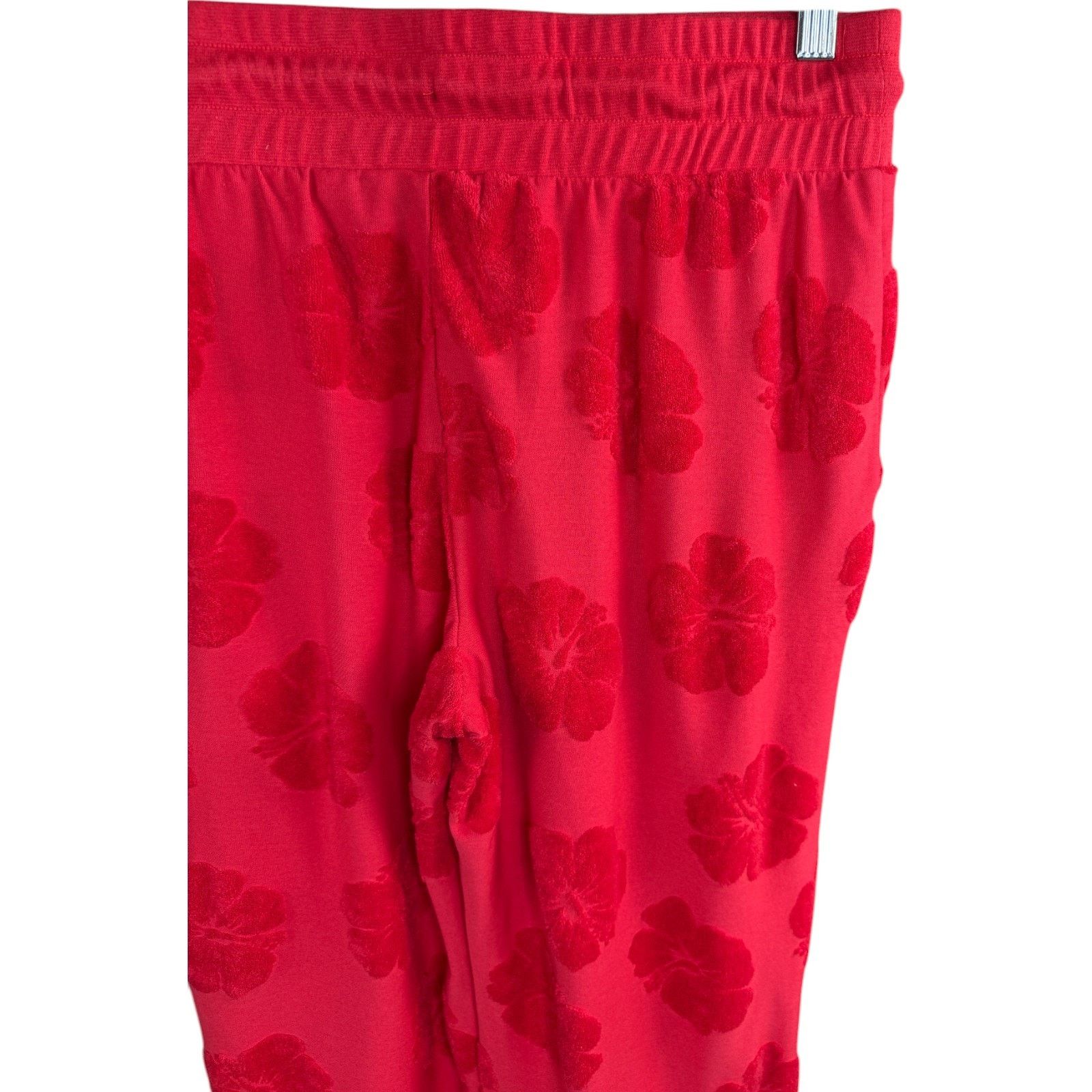 Other Anybody Jacquard French Terry Cropped Pants Hibiscus X-Small Size 26" / US 2 / IT 38 - 9 Thumbnail