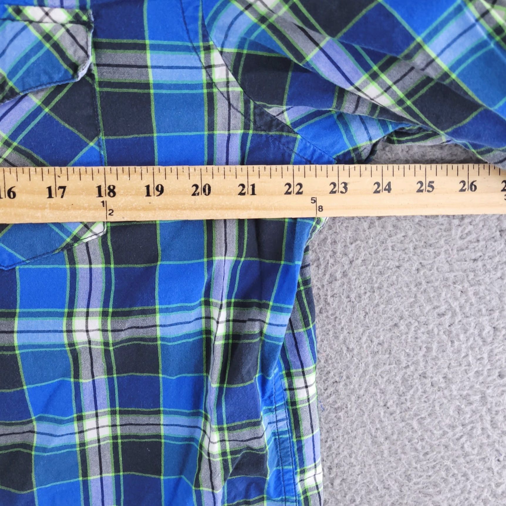American Eagle Outfitters American Eagle Shirt XL Green Long Sleeve Pearl Snap Button Slim Mens Size US XL / EU 56 / 4 - 5 Thumbnail