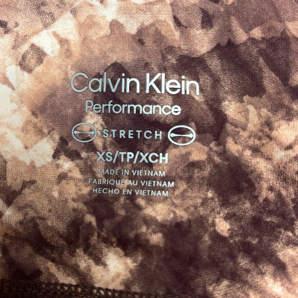 Calvin Klein Calvin Klein Womens XS Performance 7/8 Leggings Tights Brown Size 25" / US 0 / IT 36 - 6 Thumbnail