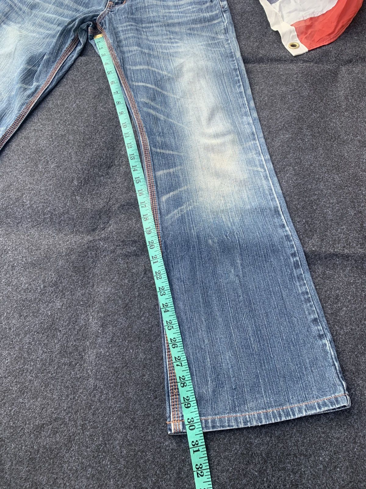 Edwin Y2K Edwin Denim Bootcut/Flare Jeans with Orange Stitching. Size US 30 / EU 46 - 4 Thumbnail