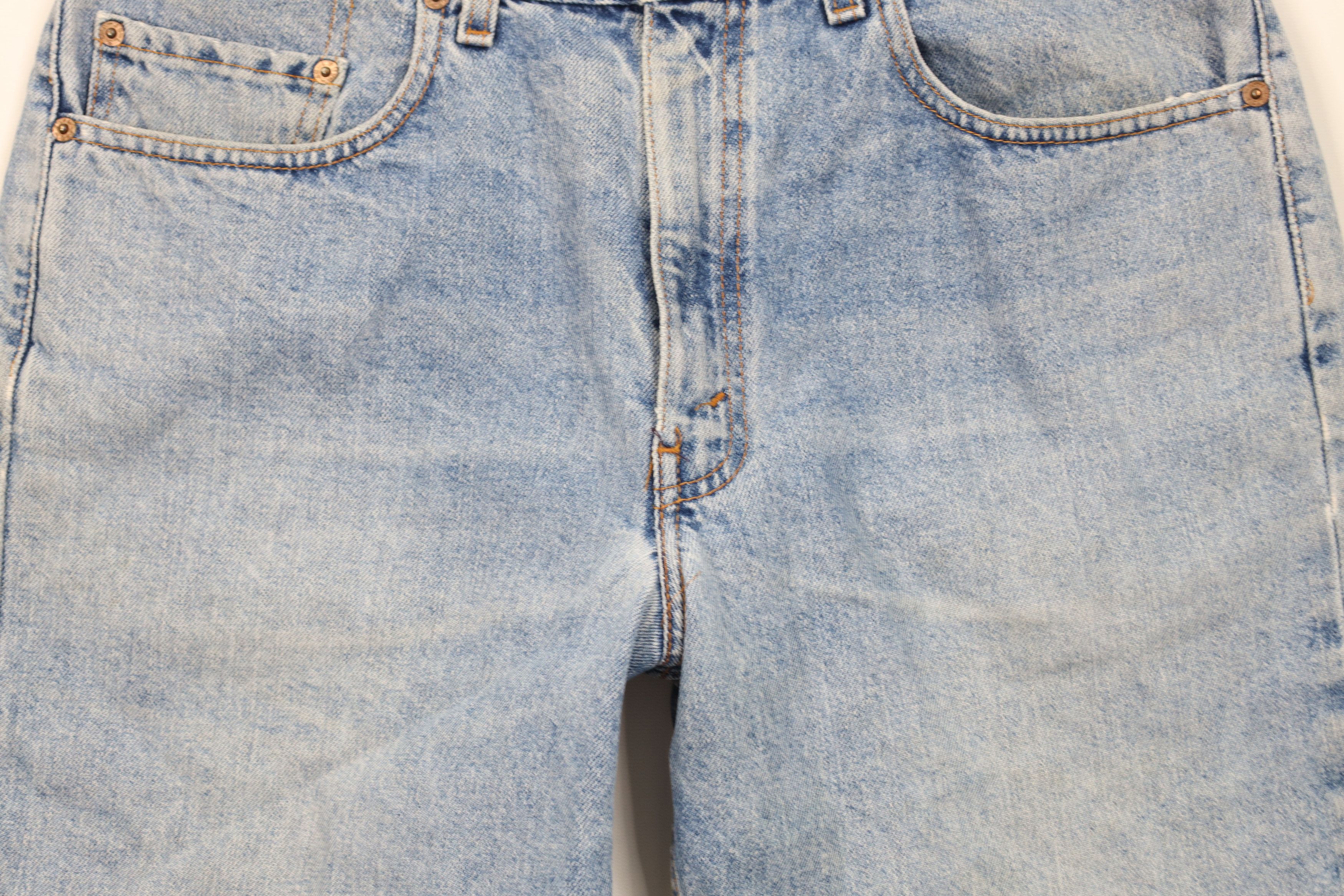 Levi's Vintage Y2K 2001 Levis 505 Fit Denim Jean Shorts Blue Size US 34 / EU 50 - 3 Thumbnail