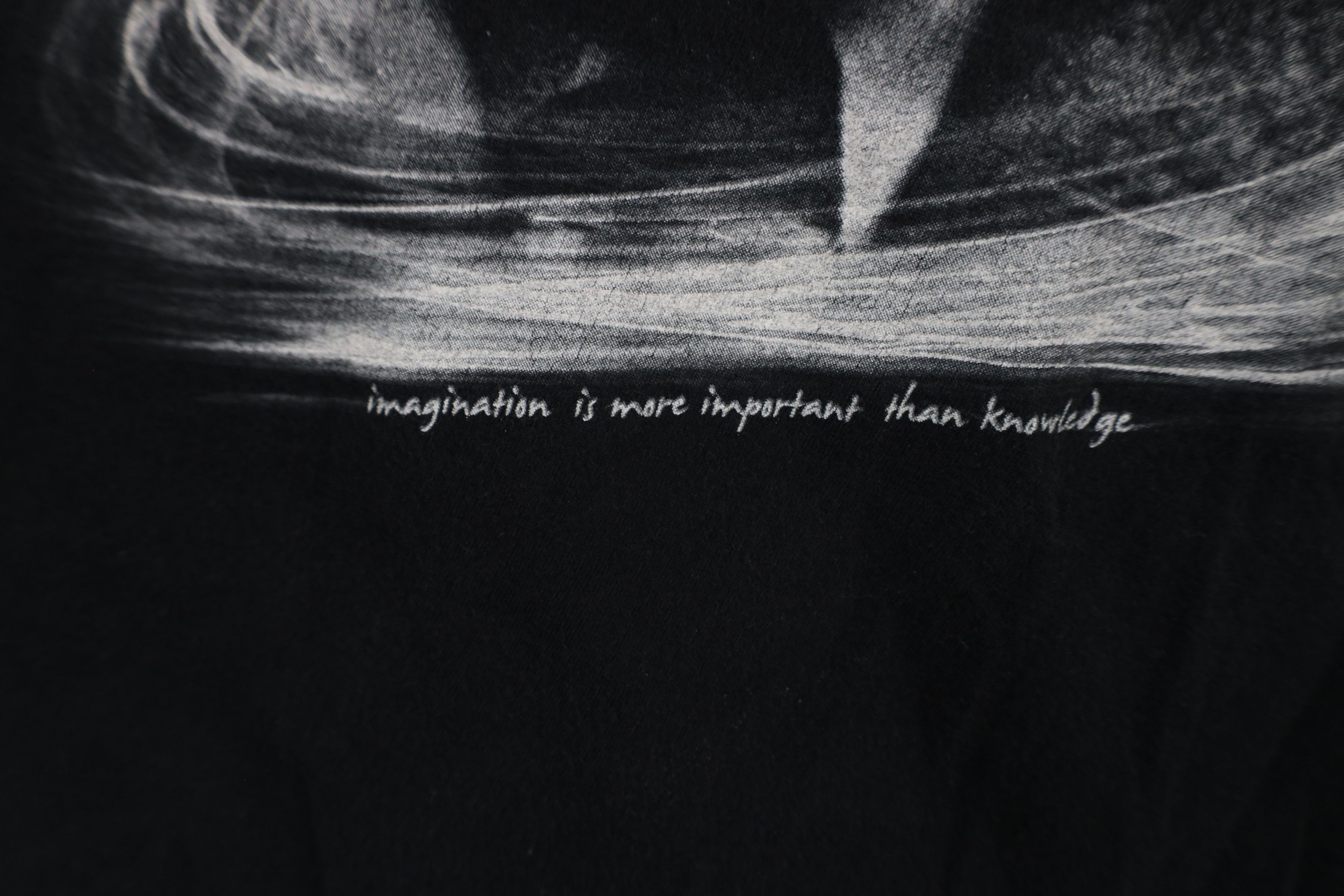 Vintage Vintage 90s Einstein Space Imagination T-Shirt Black USA Size US XL / EU 56 / 4 - 5 Thumbnail