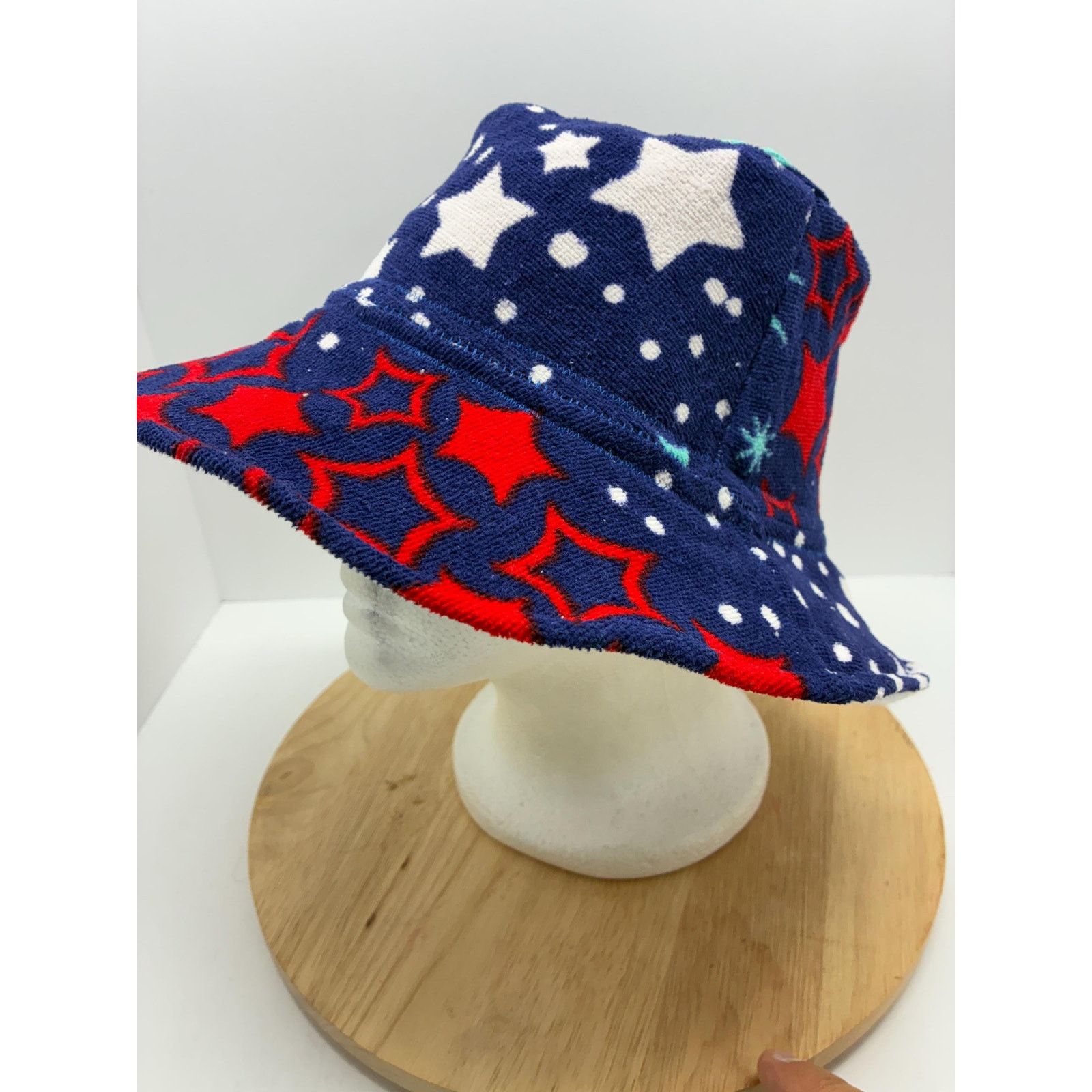 Other The Firecracker — Recycled Beach Towel Bucket Hat, Stars Size ONE SIZE - 2 Thumbnail