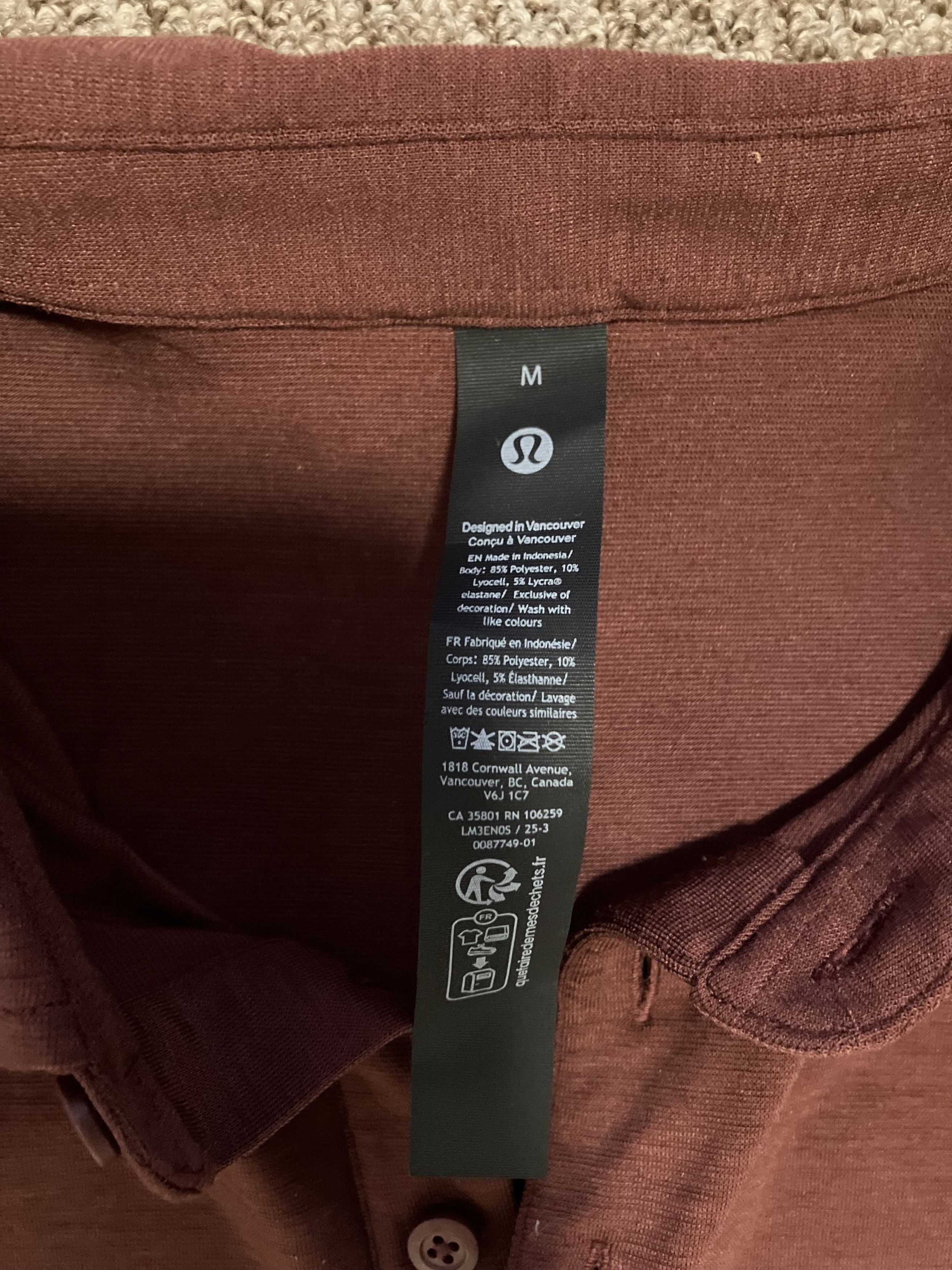 Lululemon Lululemon Evolution Polo Shirt Size US M / EU 48-50 / 2 - 3 Thumbnail