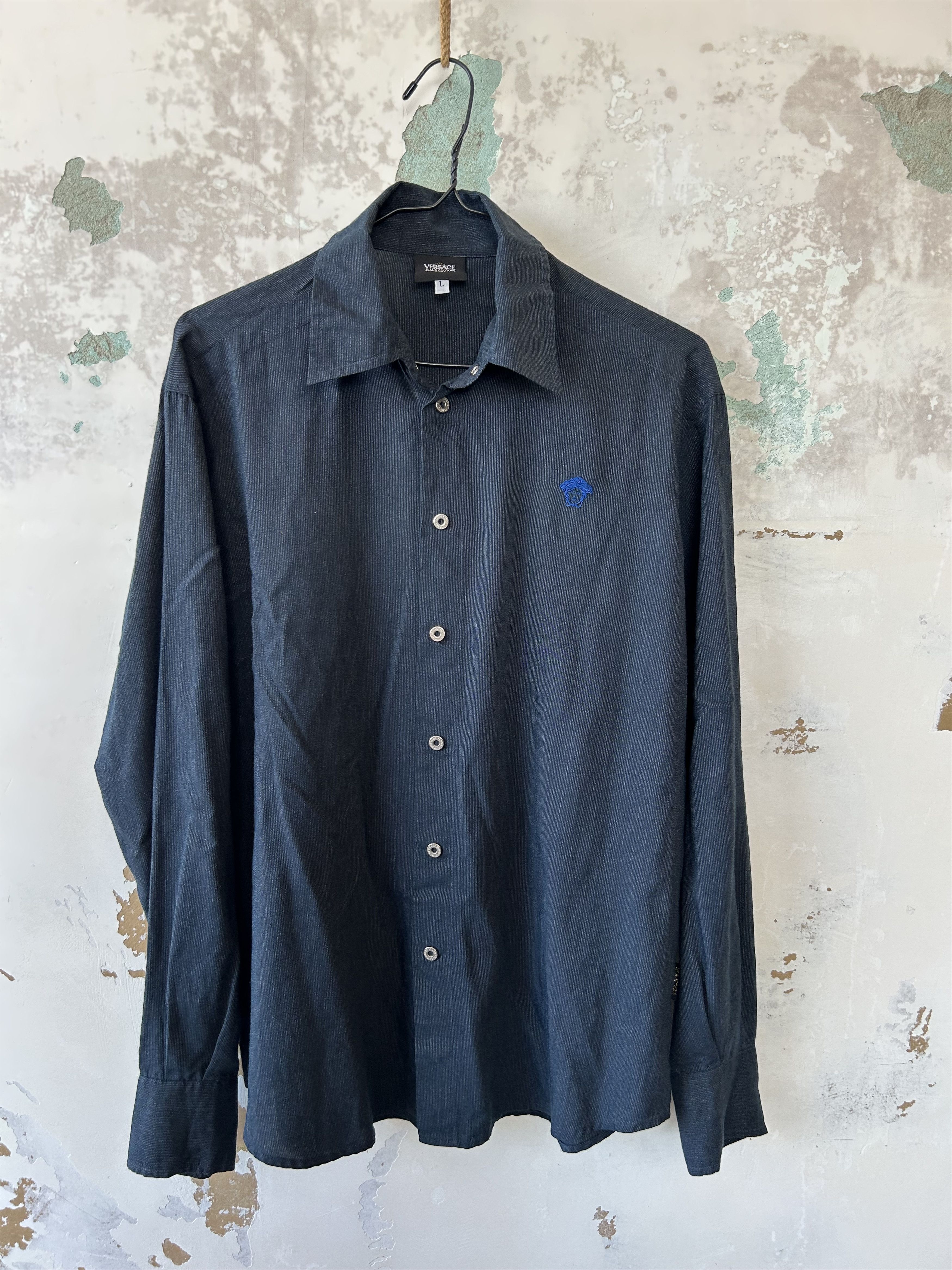Versace Vintage Versace Shirts Couture Button Up Formal Shirt Size US L / EU 52-54 / 3 - 1 Thumbnail
