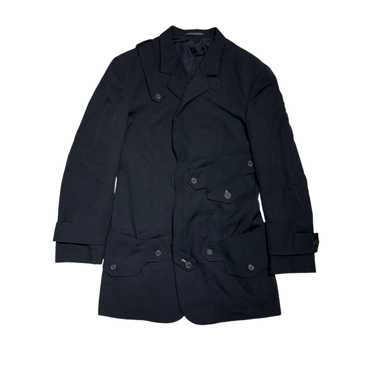 Yohji Yamamoto Yohji Yamamoto Tab flap JKT Jacket HN-J15-100 Size US M / EU 48-50 / 2 - 1 Thumbnail