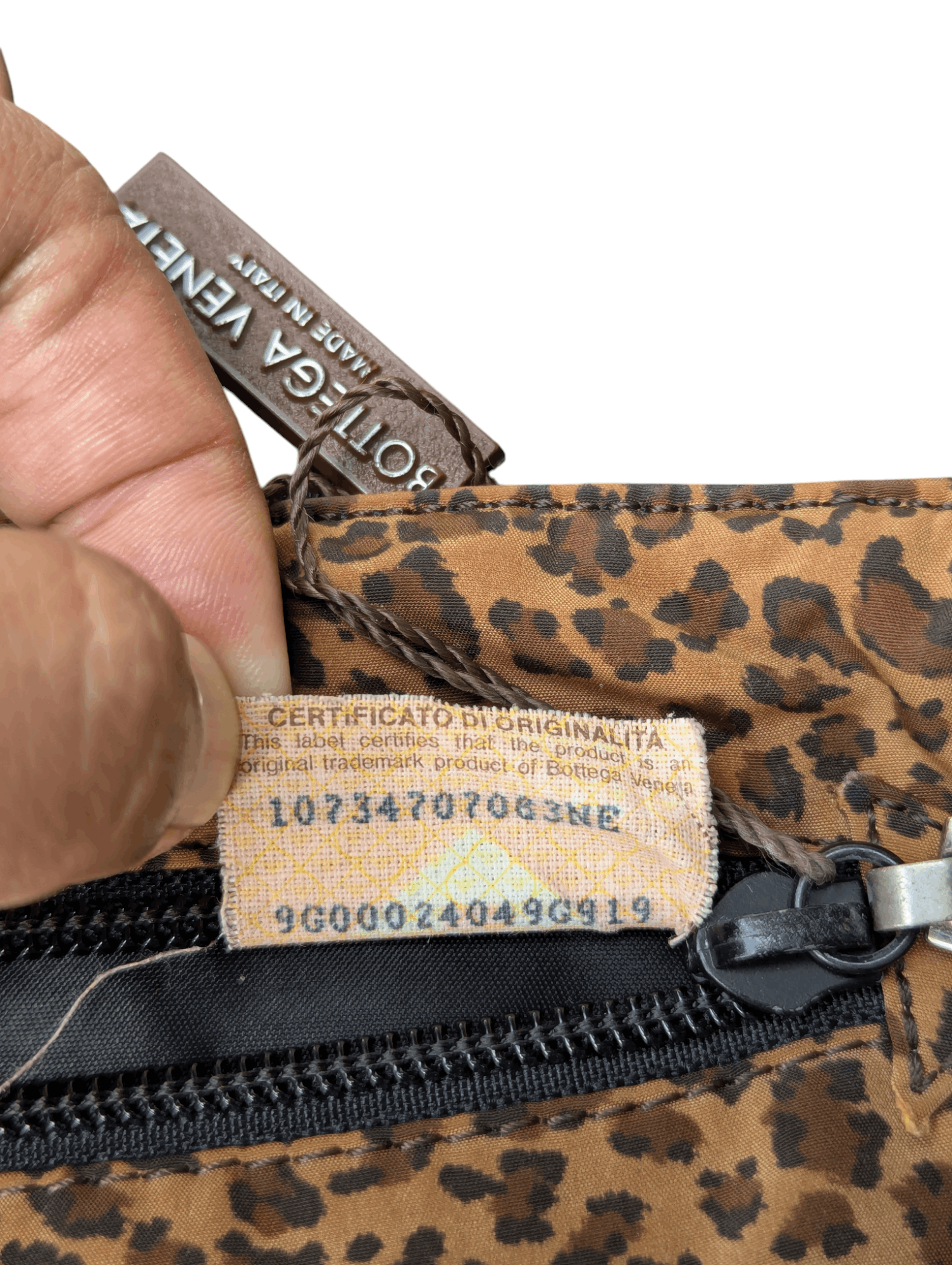 Bottega Veneta Bottega Veneta Reversible Leopard Print Black Tote Bag Size ONE SIZE - 8 Thumbnail