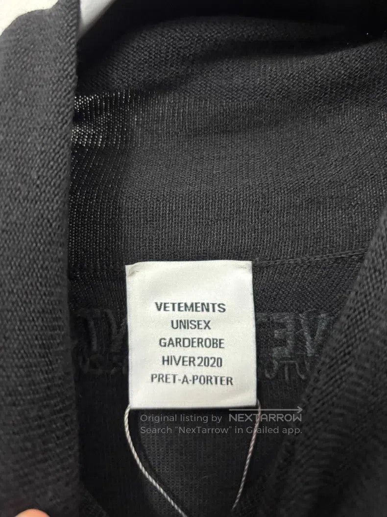 Vetements VETEMENTS Wool Knit High-Neck Long Sleeve Black Size US M / EU 48-50 / 2 - 4 Thumbnail