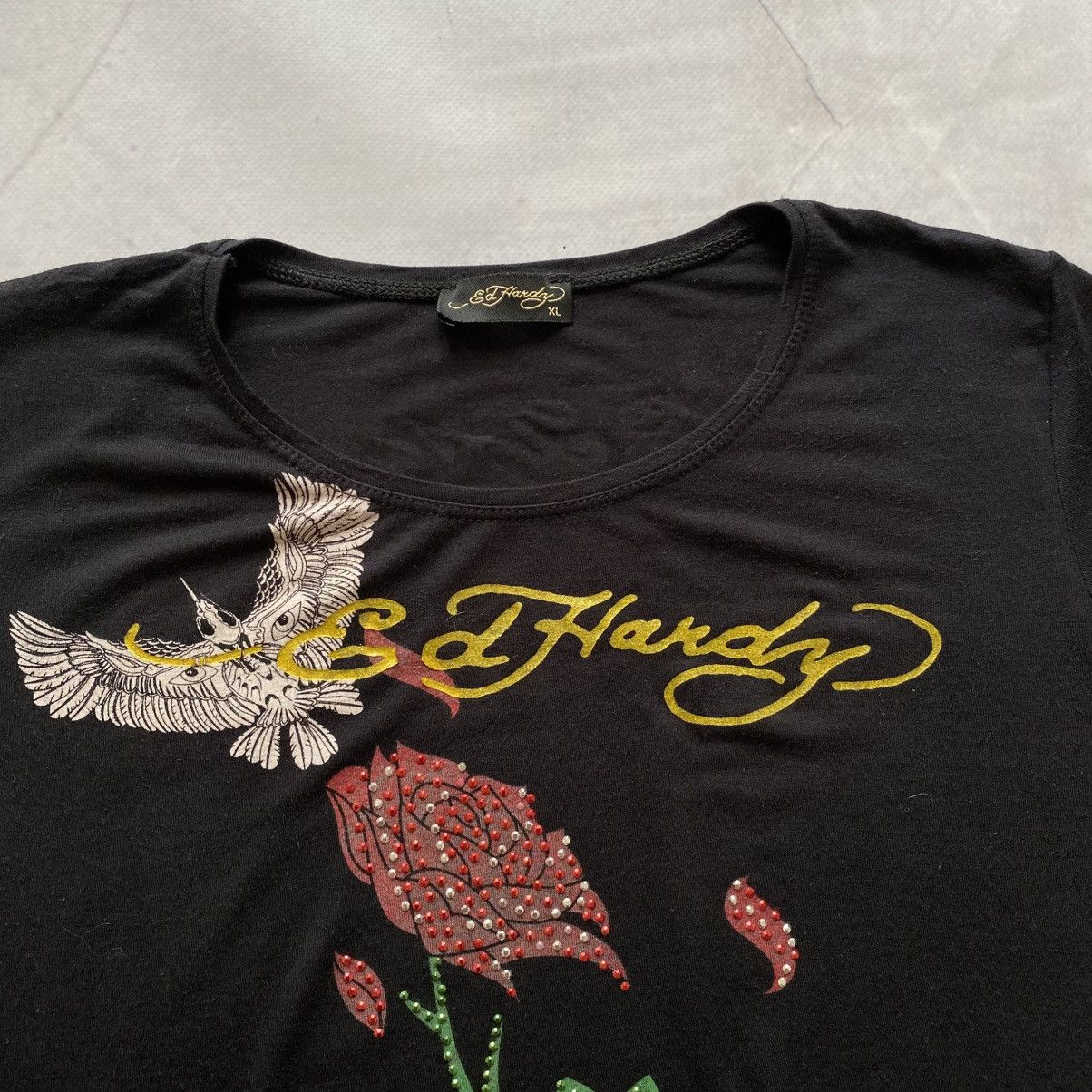 Ed Hardy Y2K Ed Hardy Hysteric Glamour Style T Shirt Cop Copine Vibe Size L / US 10 / IT 46 - 5 Thumbnail