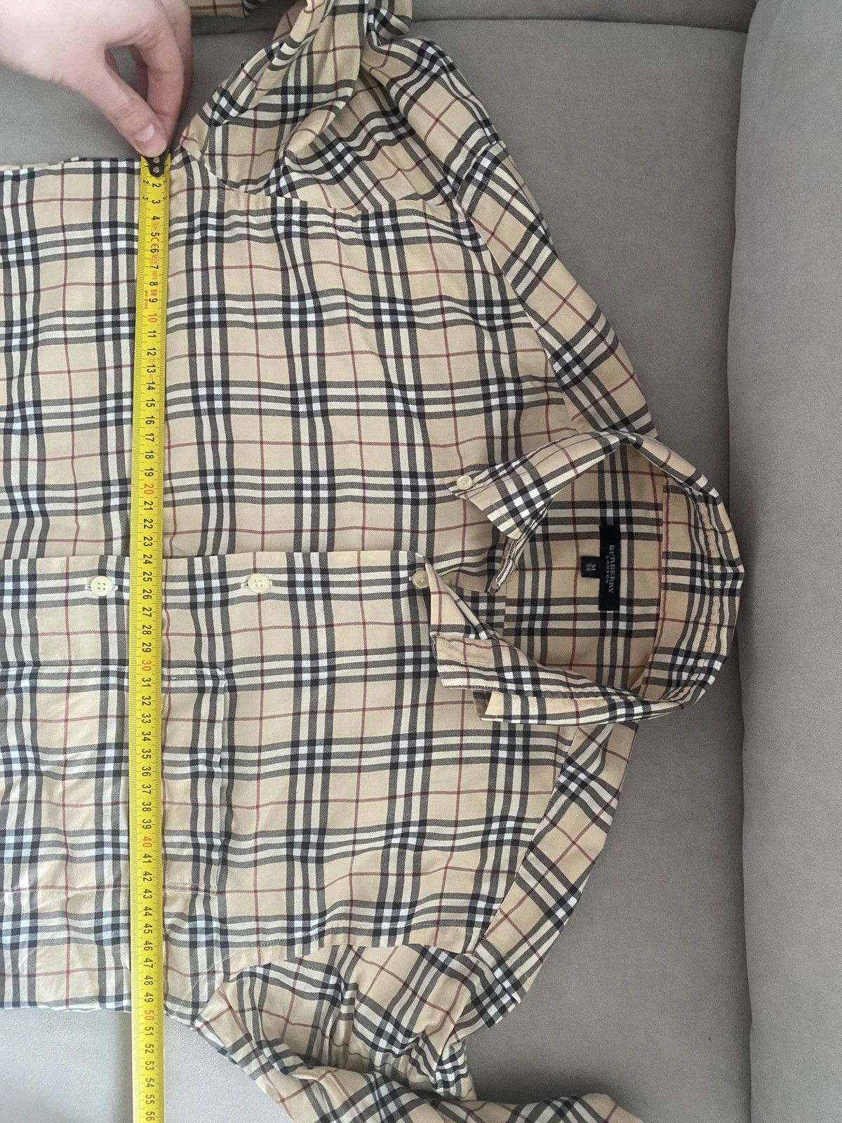 Burberry Burberry luxury fullprint nova check shirt button up Size US M / EU 48-50 / 2 - 8 Thumbnail