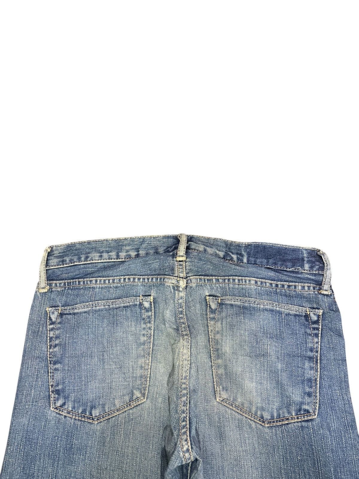 Edwin Vintage Japanese Brand Faded Wash Distress Loose Jeans Size 30" / US 8 / IT 44 - 4 Thumbnail