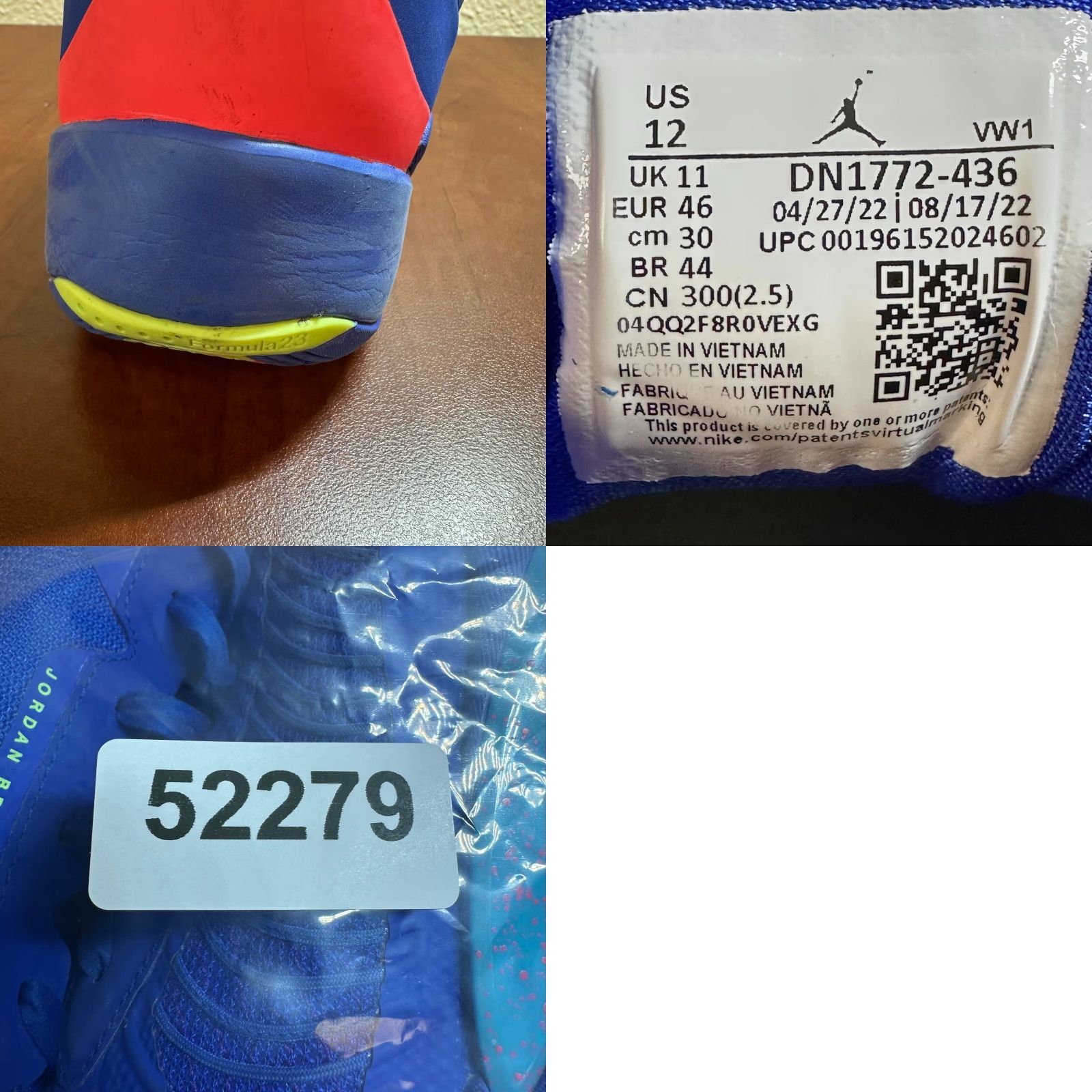 Jordan Brand Jordan Luka 1 Shoes Mens 12 Basketball Low Top Blue Rubber Lace Up DN1772 436 Size US L / EU 52-54 / 3 - 10 Thumbnail