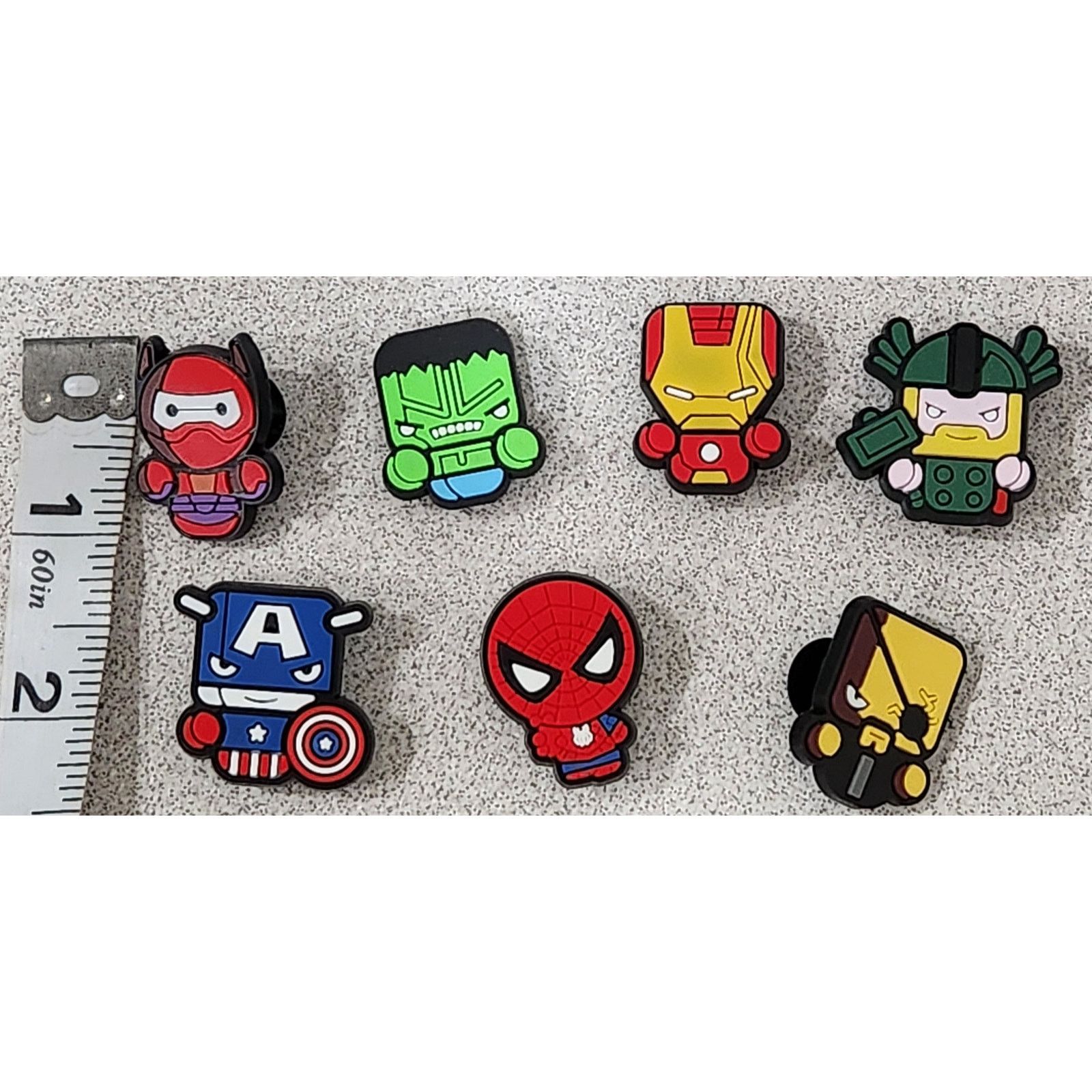 Other Shoe Charms for Crocs 6 Pc Marvel Disney Super Hero's NWOTS Size ONE SIZE - 1 Preview