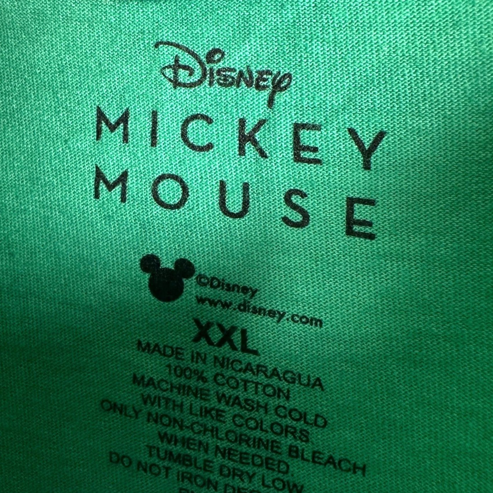 Disney Disney Mickey Mouse T-Shirt Men 2XL Green Ombre Dip-Dye Graphic Tee Short Sleeve Size US XXL / EU 58 / 5 - 4 Thumbnail