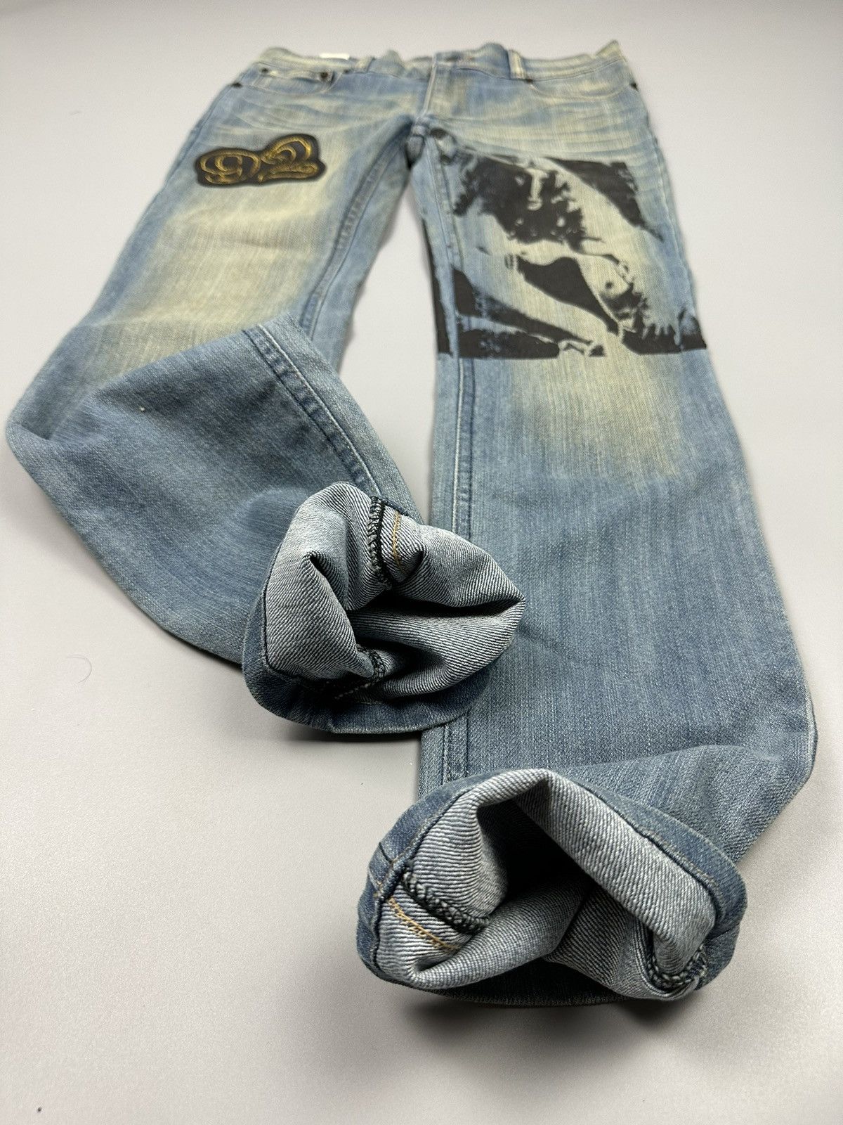 Japanese Brand × Seditionaries 🔥Sexy Sick🔥Agent Knock “Useless Army” Nude Girls Denim Size US 30 / EU 46 - 9 Thumbnail