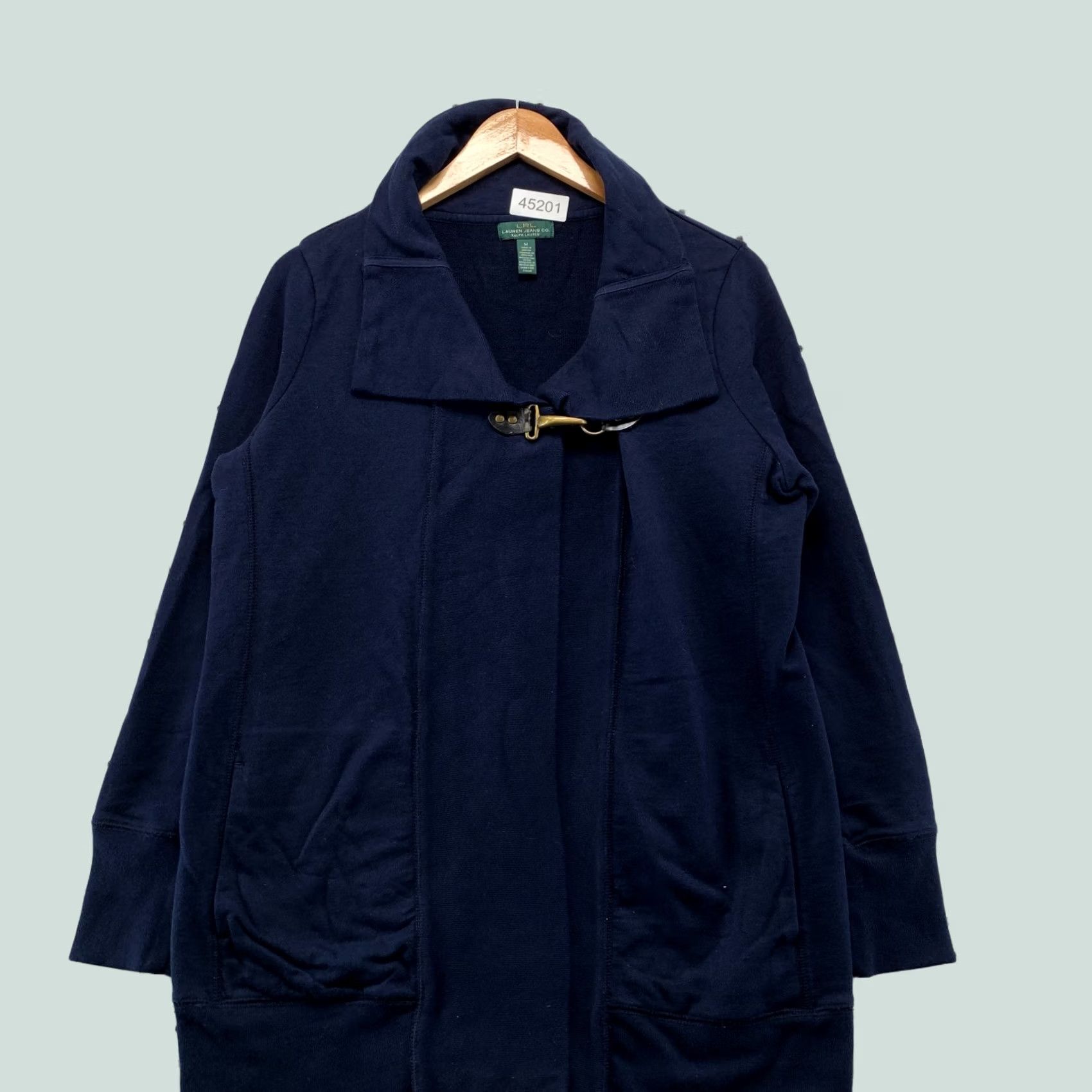Ralph Lauren Lauren Ralph Lauren Cardigan Sweater Womens Medium Navy Blue Fireman Hook Size M / US 6-8 / IT 42-44 - 1 Thumbnail