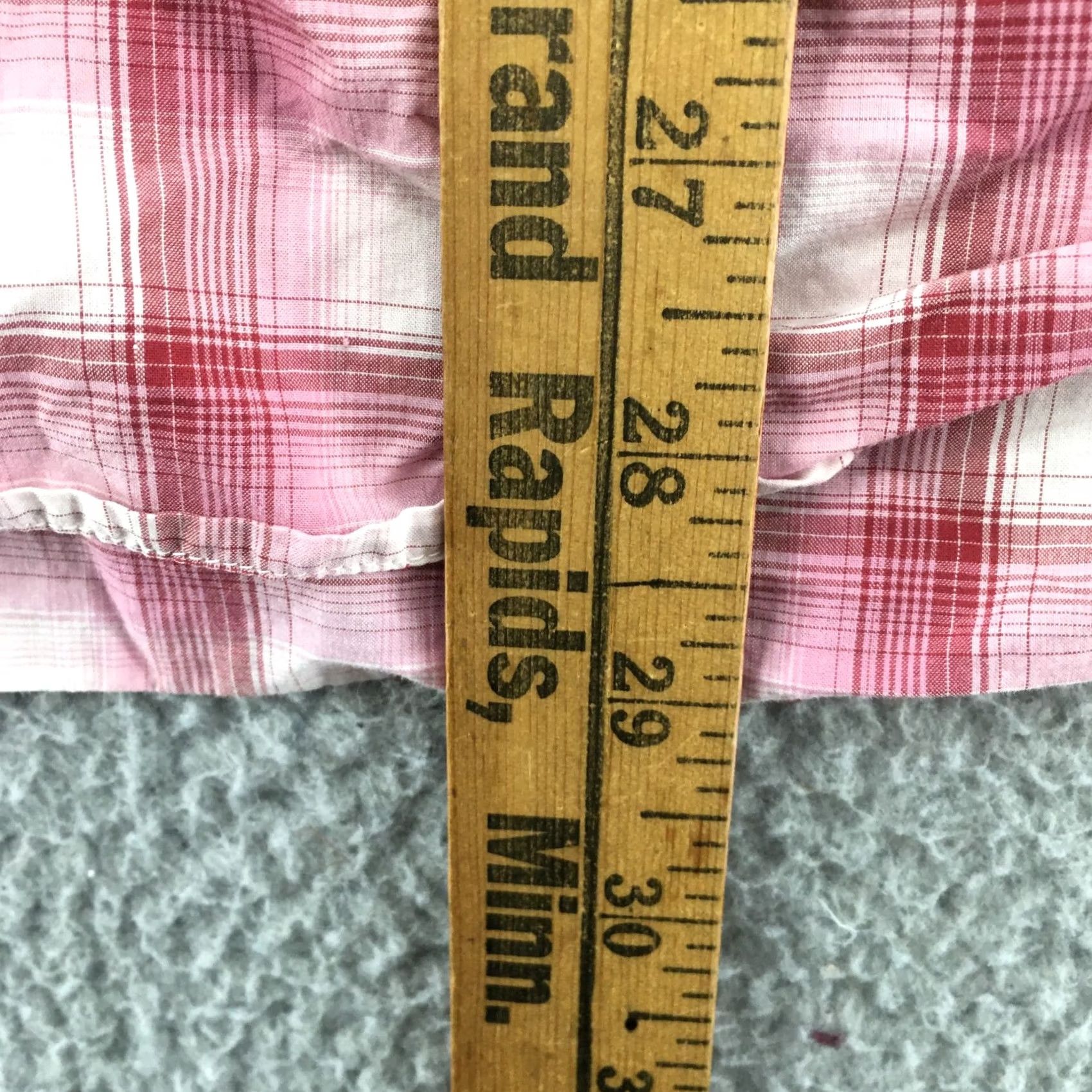Banana Republic Banana Republic Plaid Button-Up Shirt Womens Large Pink Long Sleeve Collared Size L / US 10 / IT 46 - 5 Thumbnail