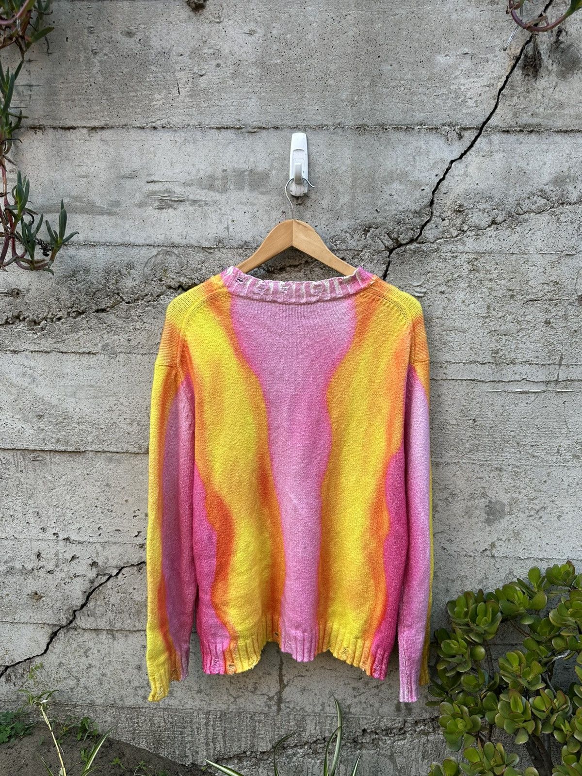 Acne Studios RARE GRAIL Acne Studios scattered fire distressed knit Size US L / EU 52-54 / 3 - 4 Thumbnail