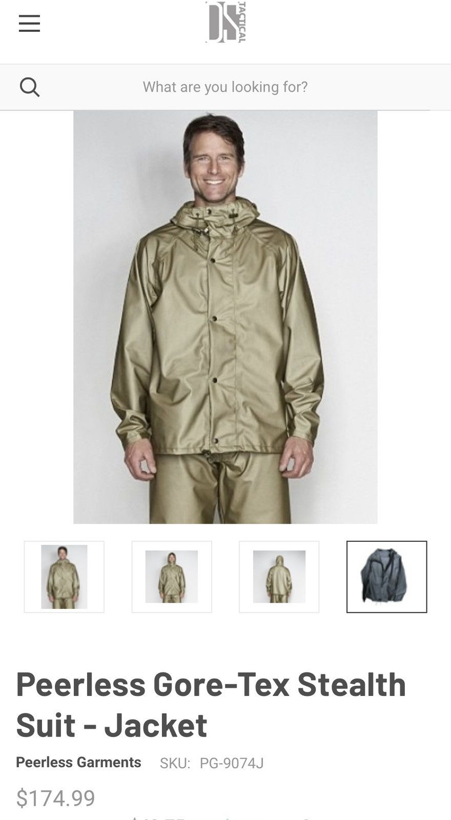 Goretex Peerless Gore-Tex Stealth Suit - Jacket Size US M / EU 48-50 / 2 - 10 Thumbnail