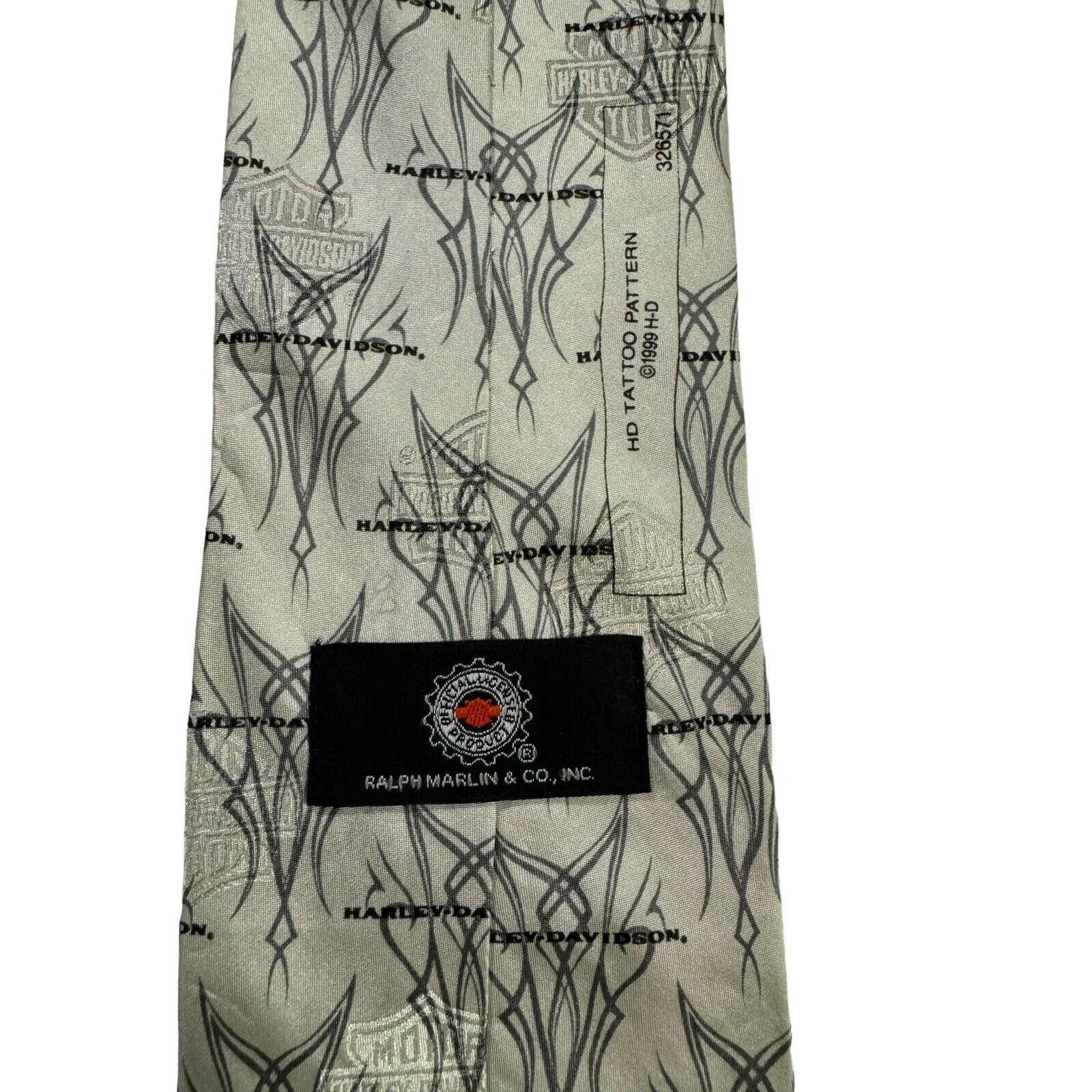 Ralph Marlin Ralph Marlin Harley Davidson Tattoo Vintage 1999 Necktie Size ONE SIZE - 4 Thumbnail