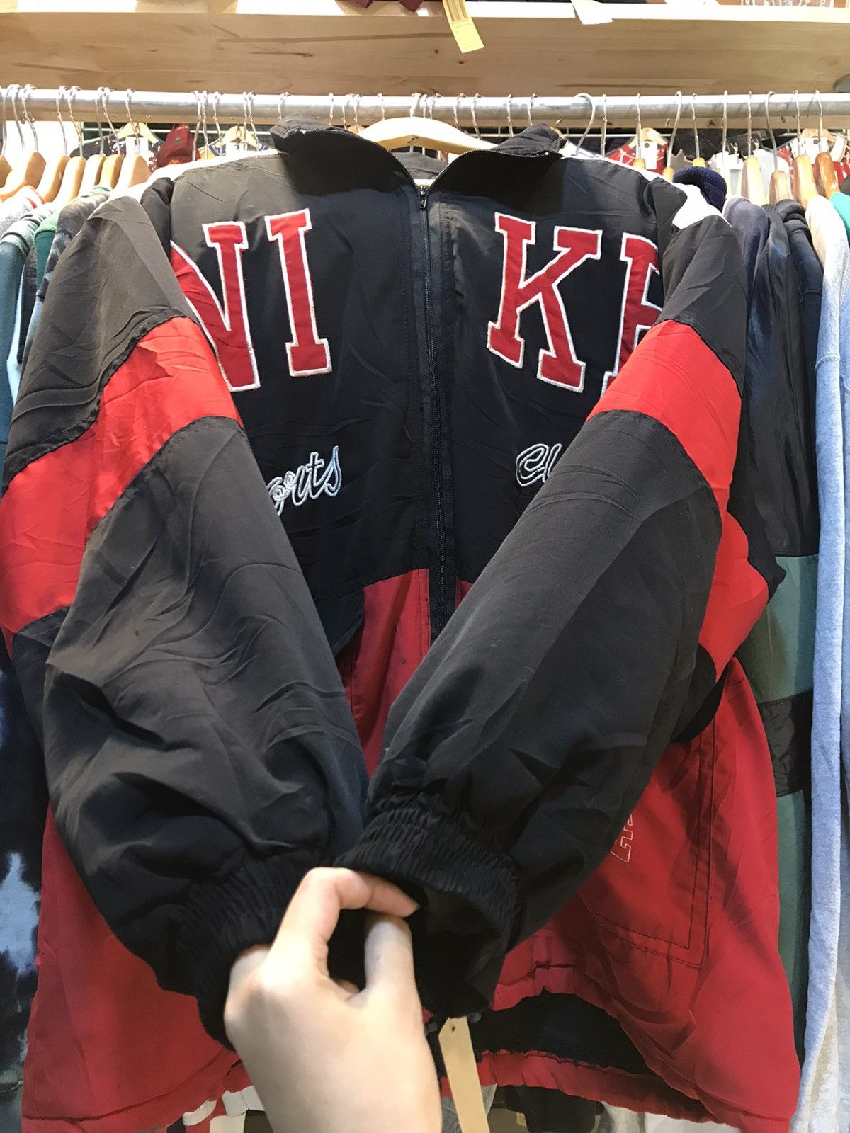 Nike × Vintage Vintage Nike Spell Out 90s Jacket Size US L / EU 52-54 / 3 - 4 Thumbnail