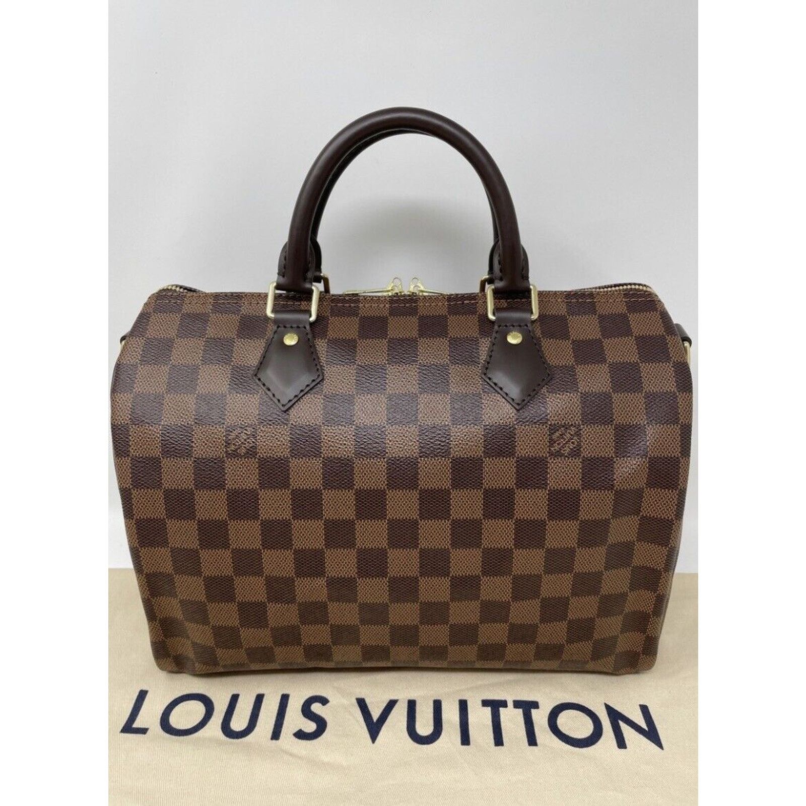 Louis Vuitton Authentic Louis Vuitton Damier Ebene Canvas Speedy 30 Bando Size ONE SIZE - 6 Thumbnail