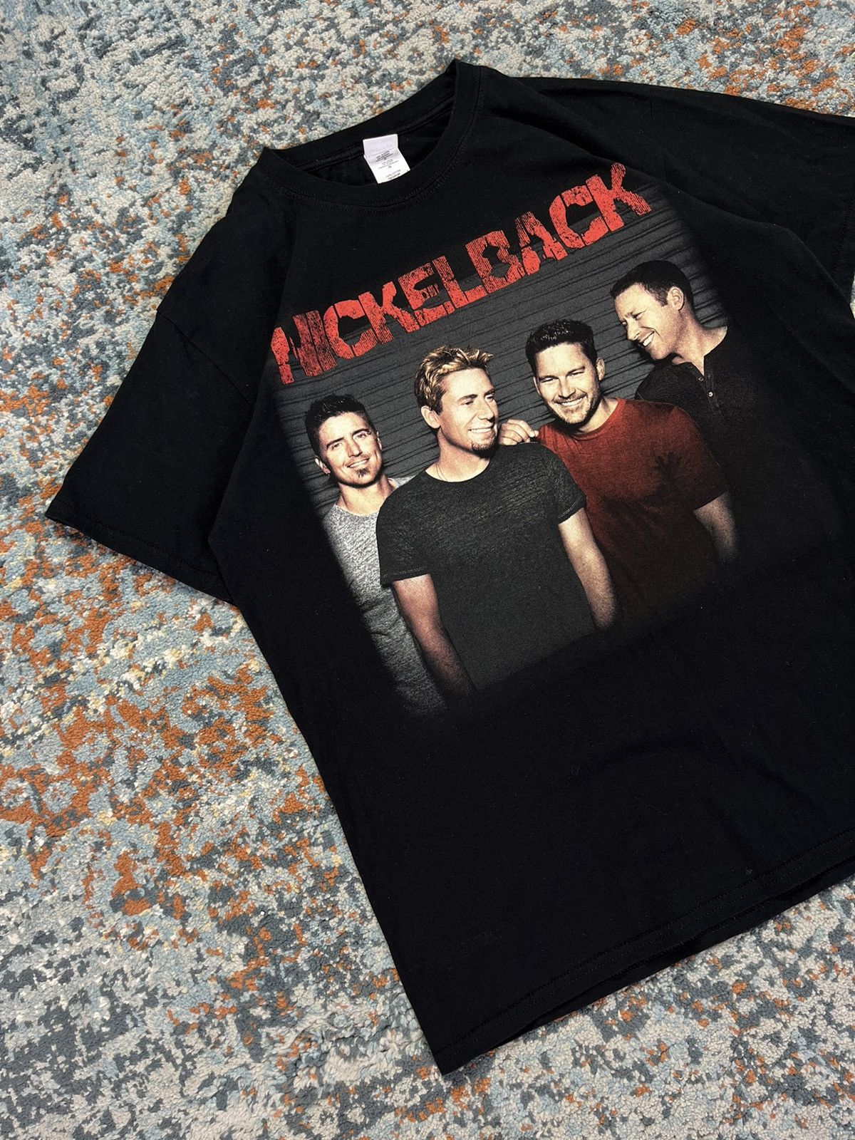 Band Tees × Vintage Vintage y2k Nickelback members tour graphic band tee Size US L / EU 52-54 / 3 - 3 Thumbnail