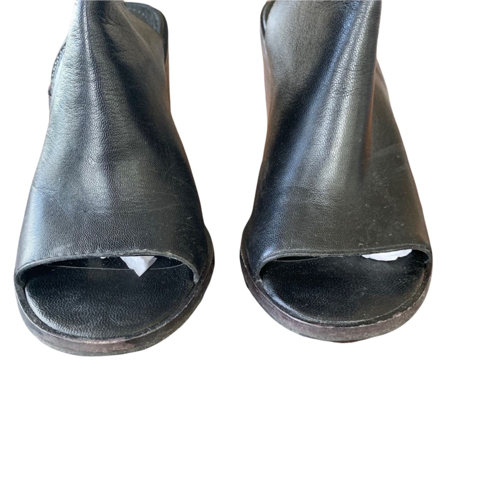 Steve Madden Steve Madden Leather Platform Open Toe Cutout Edgy Boho Boot Size US 7 / IT 37 - 2 Thumbnail