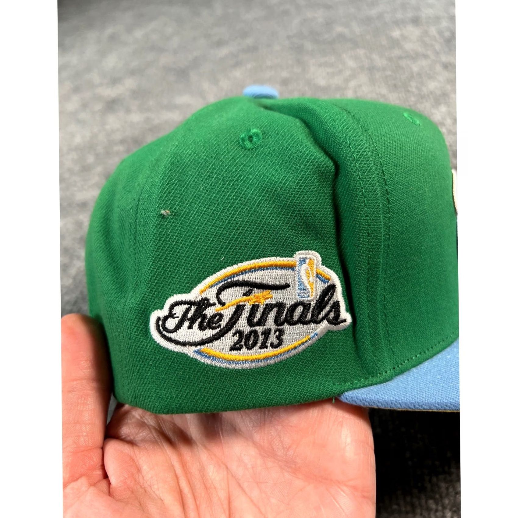 Mitchell & Ness Mitchell & Ness Miami Heat Snapback Cap Hat Mens OS Green Blue 2013 NBA Finals Size ONE SIZE - 3 Thumbnail