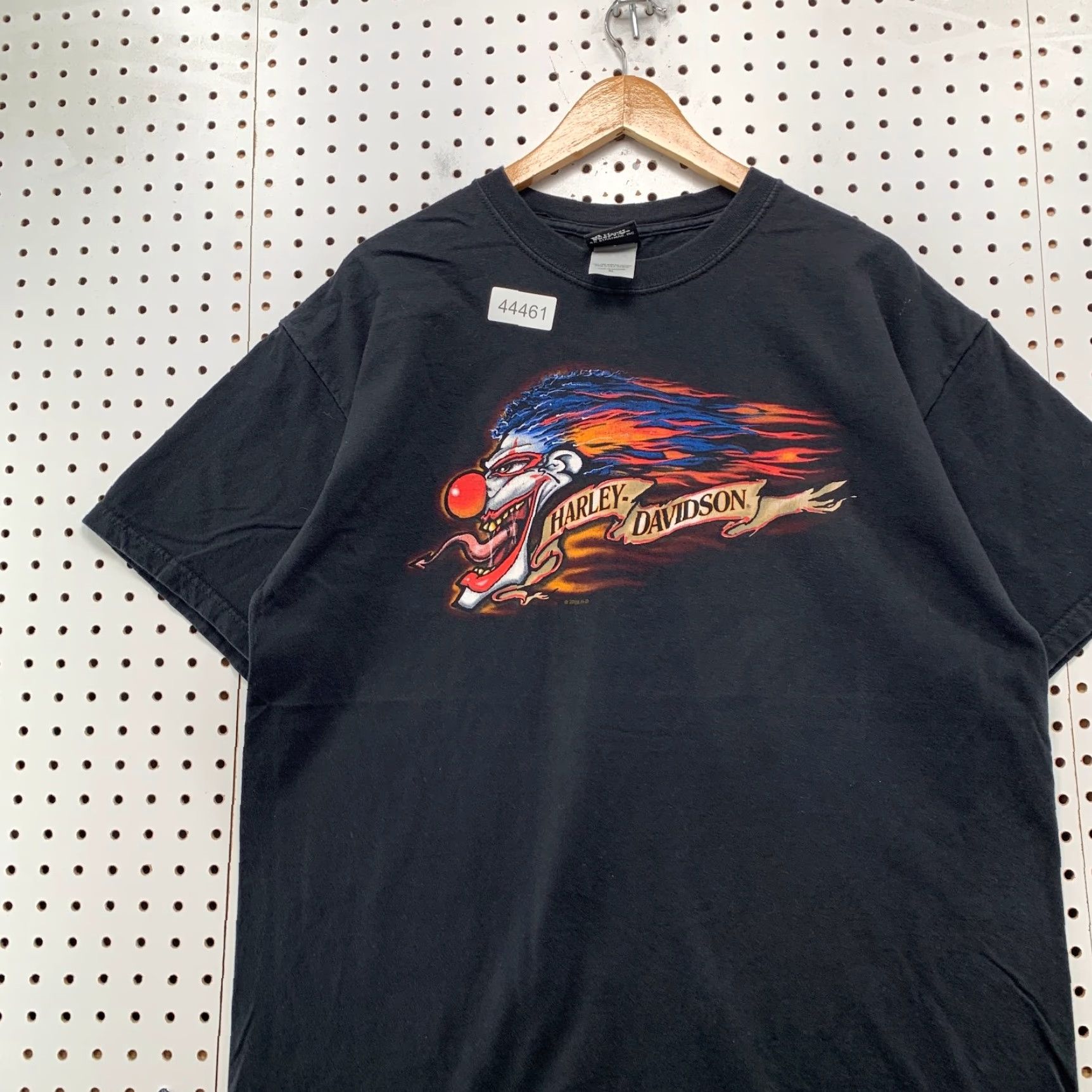 Harley Davidson Vintage Harley-Davidson Clown Horny Toad T Shirt Men XL Black Temple Texas Flame Size US XL / EU 56 / 4 - 3 Thumbnail