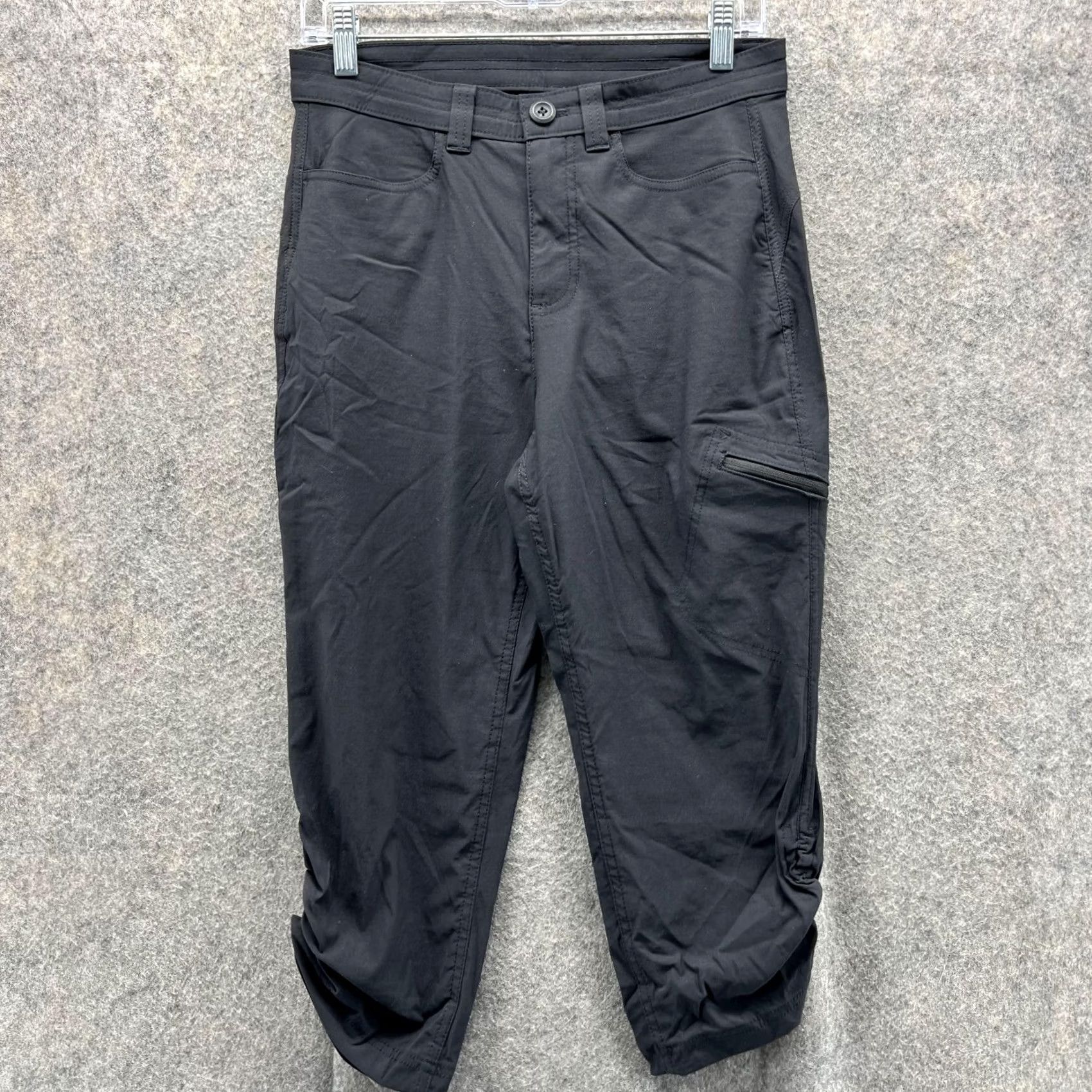 Eddie Bauer Eddie Bauer Pants Women 6 Black Flat Front Chino Stretch Casual Size 28" / US 6 / IT 42 - 2 Thumbnail