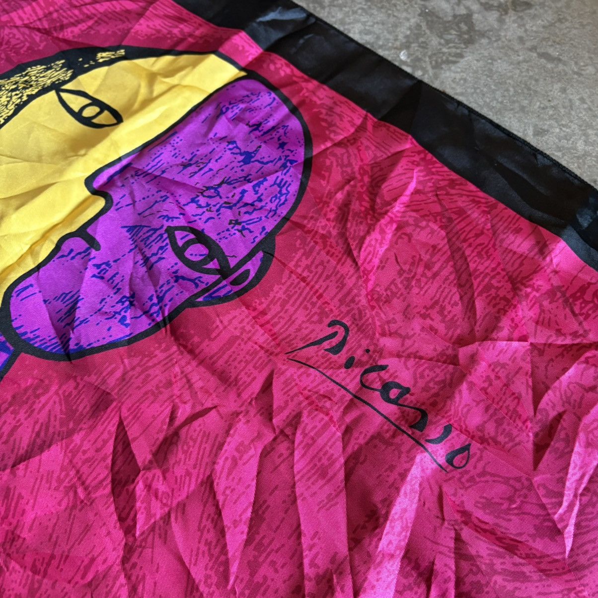 Vintage Vintage 90’s Picasso Art Silk Scarf Size ONE SIZE - 2 Thumbnail