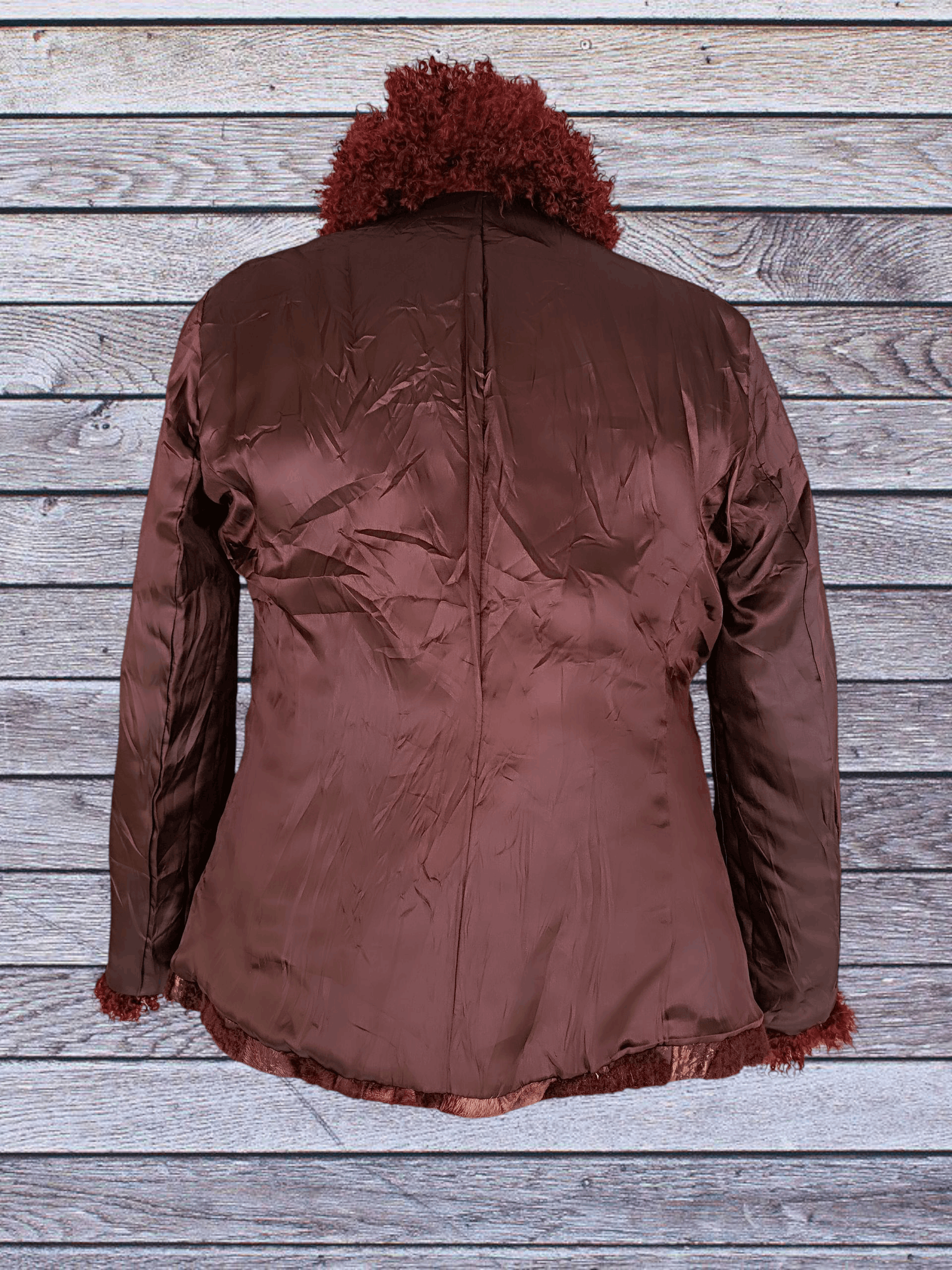 Other Vintage Patchwork Leather Fur Jacket Size M / US 6-8 / IT 42-44 - 6 Thumbnail