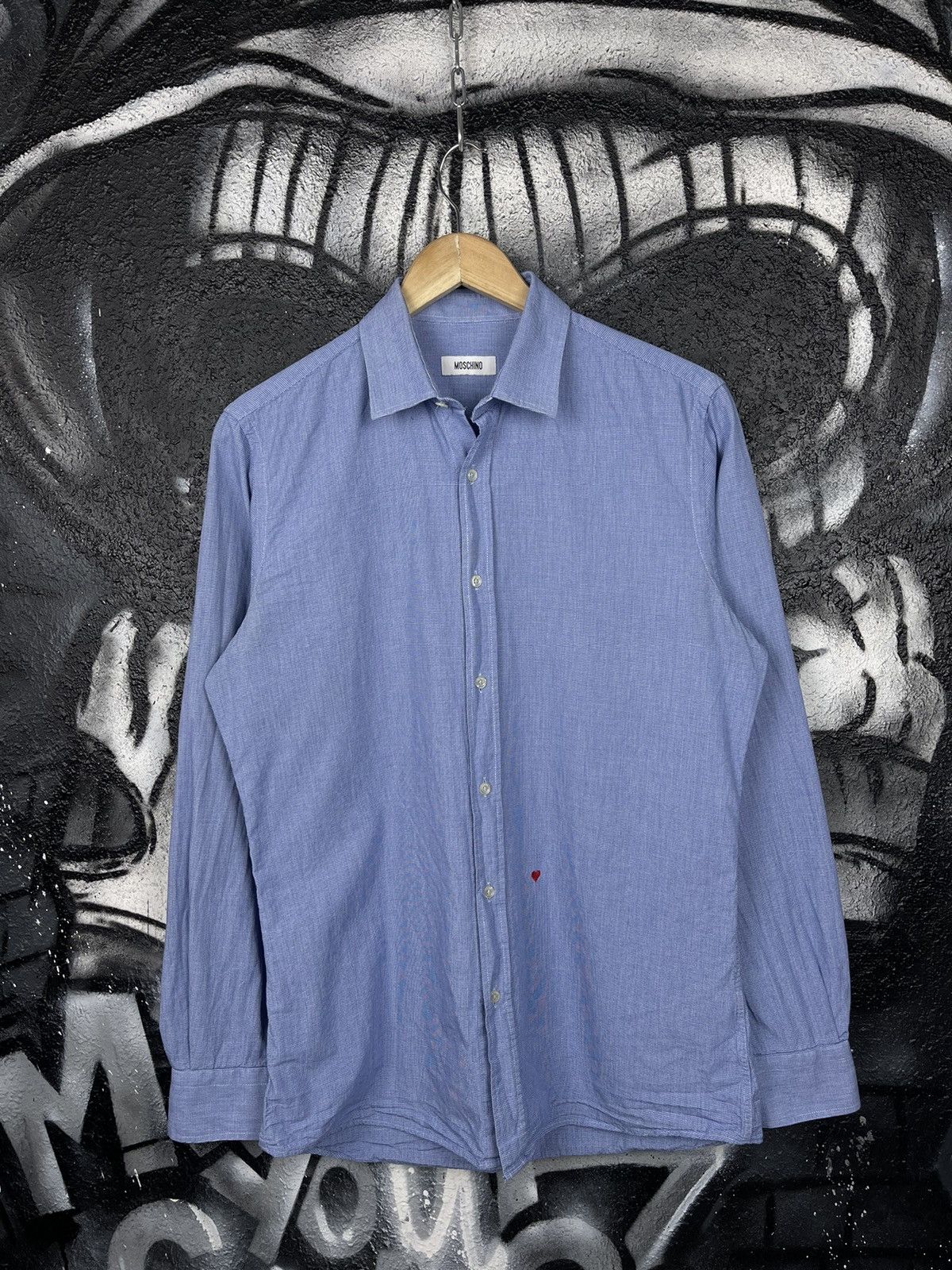 Moschino Moschino Button Up Luxury Shirt Men’s Size M Size US M / EU 48-50 / 2 - 2 Thumbnail