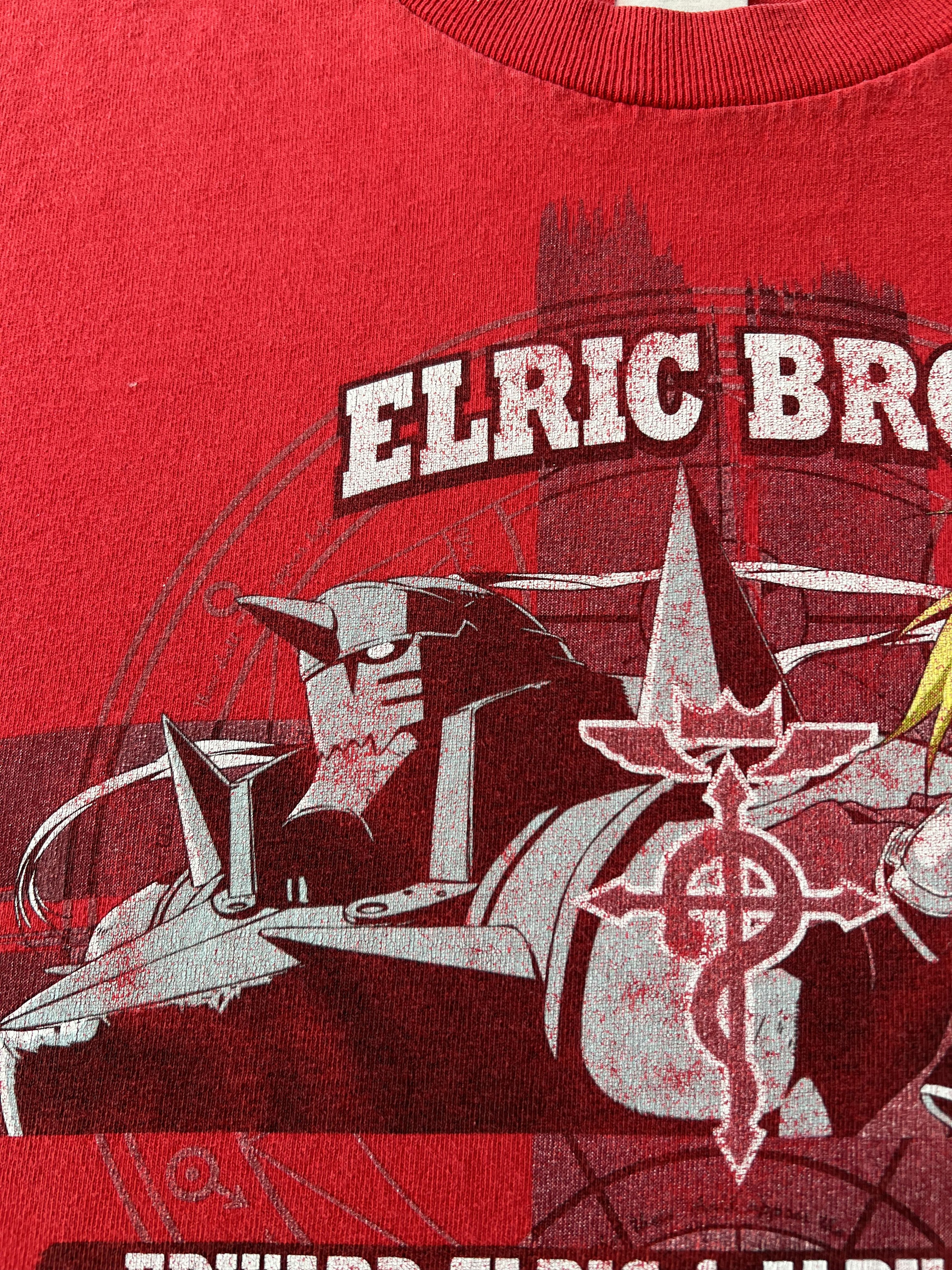 Anime Vintage 2004 Fullmetal Alchemist Anime Manga Red T-shirt Size US XL / EU 56 / 4 - 4 Thumbnail