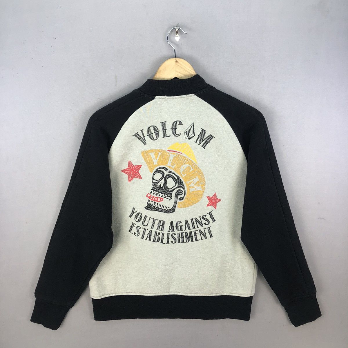 Volcom Vintage 00’s Volcom Graphic Lining Two Tone Zipper Jacket Size US S / EU 44-46 / 1 - 1 Thumbnail