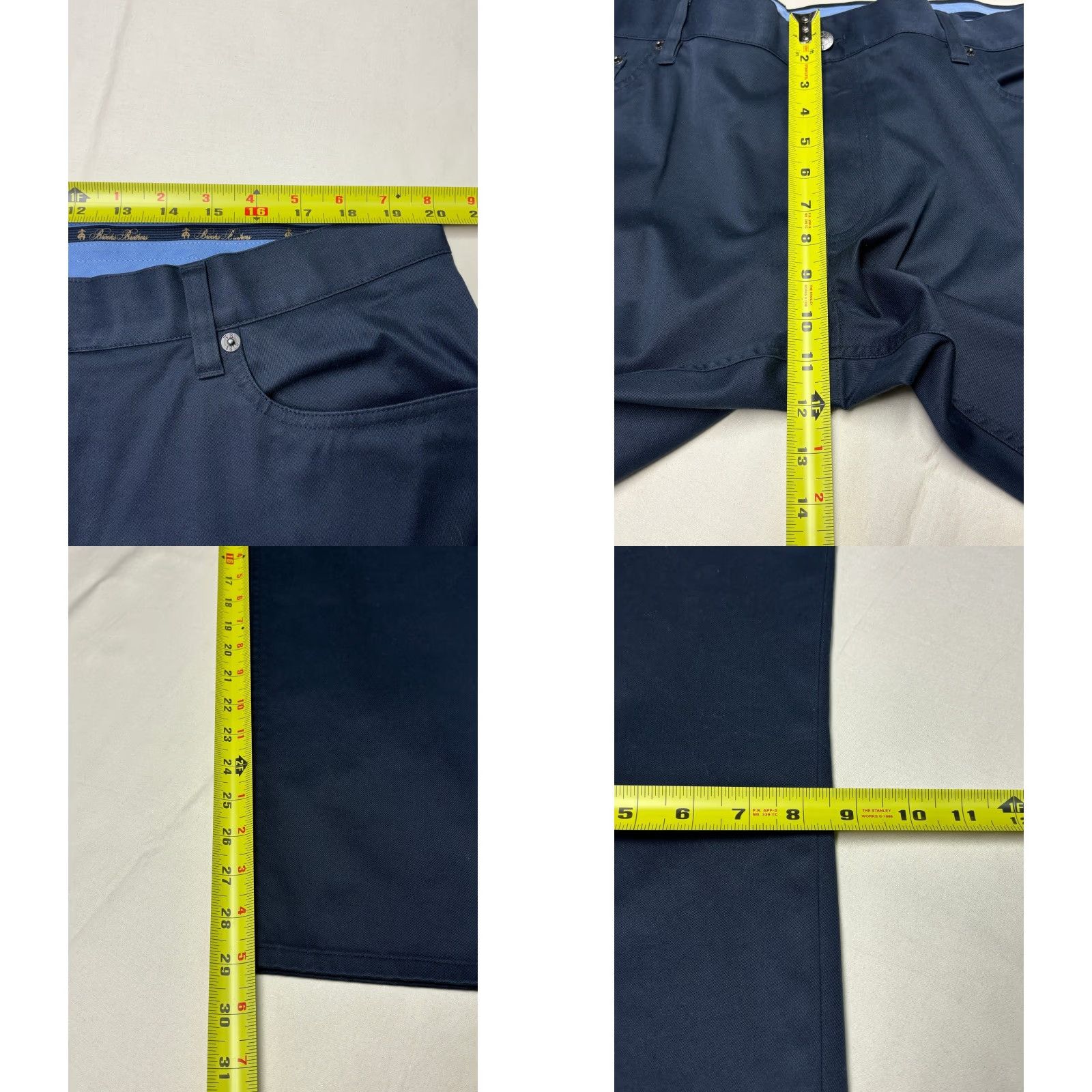 Brooks Brothers Brooks Brothers Advantage Chino Stretch Light Weight Pants Mens W40 L30 Navy Size US 40 / EU 56 - 8 Thumbnail