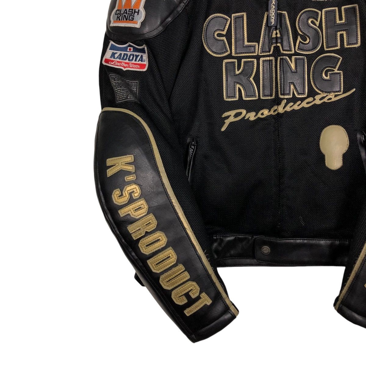 Kadoya 🔥KADOYA VINTAGE LEATHER JACKET BIKER BATTLESUIT CLASHKING Size US L / EU 52-54 / 3 - 6 Thumbnail
