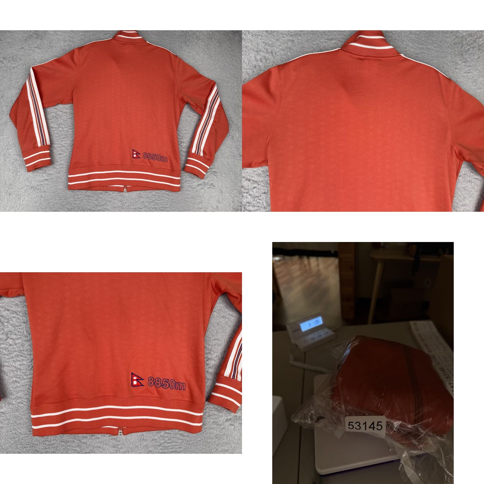 The North Face The North Face Jacket Womens Large Orange A5 Series Everest 8850m Track Striped Size L / US 10 / IT 46 - 9 Thumbnail