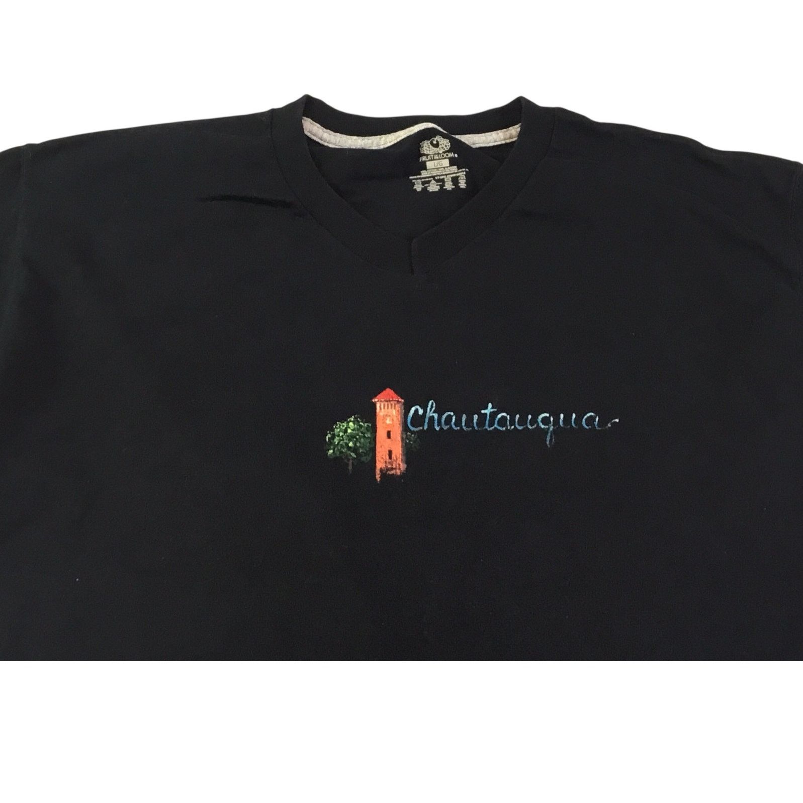 Fruit Of The Loom Chautauqua T-Shirt V-Neck Miller Bell Tower Size Large Size L / US 10 / IT 46 - 2 Thumbnail