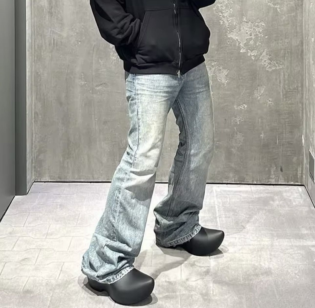 Denime × Jean × Vintage Harajuku Streetwear Washed Vintage Solid Jeans Size US 32 / EU 48 - 3 Thumbnail